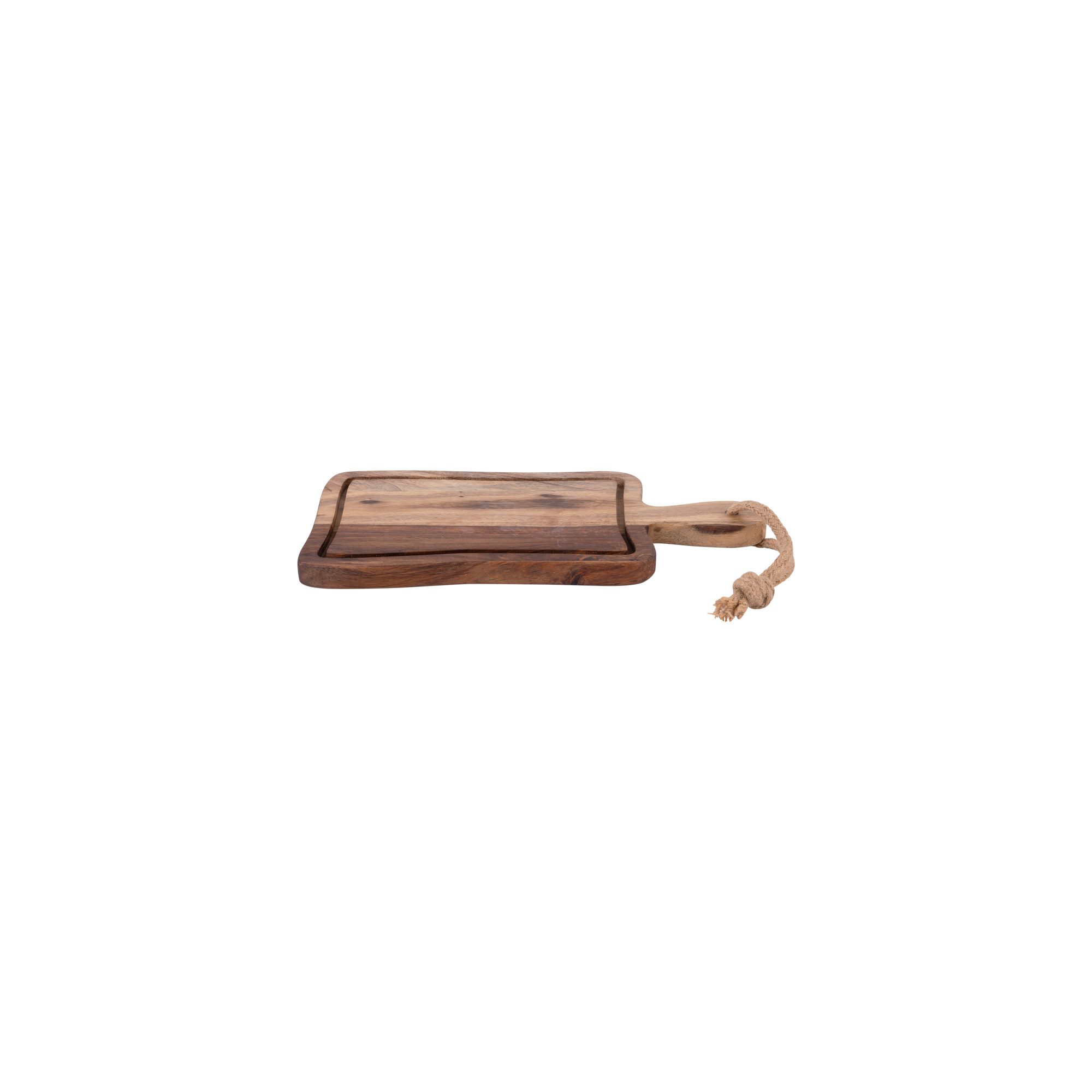 Pure Rose Wood Serveerplank rustiek met sapgoot 35 cm