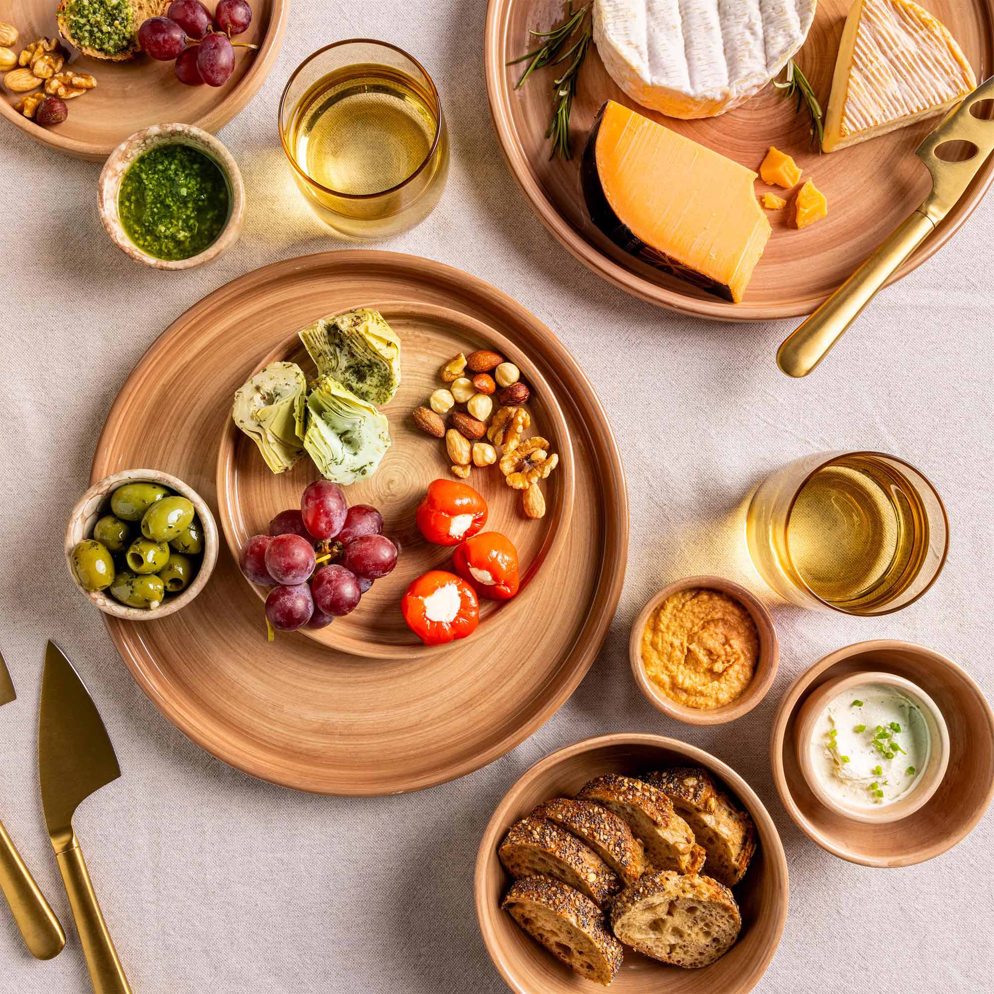 Mano Schaal 11 cm terra - set 2 pcs