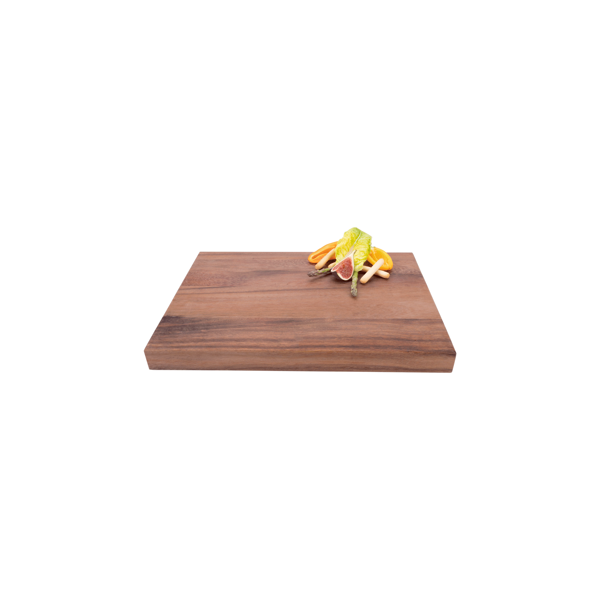 Pure Teak Wood Rechthoekige plank met handgrepen 40x30x3cm