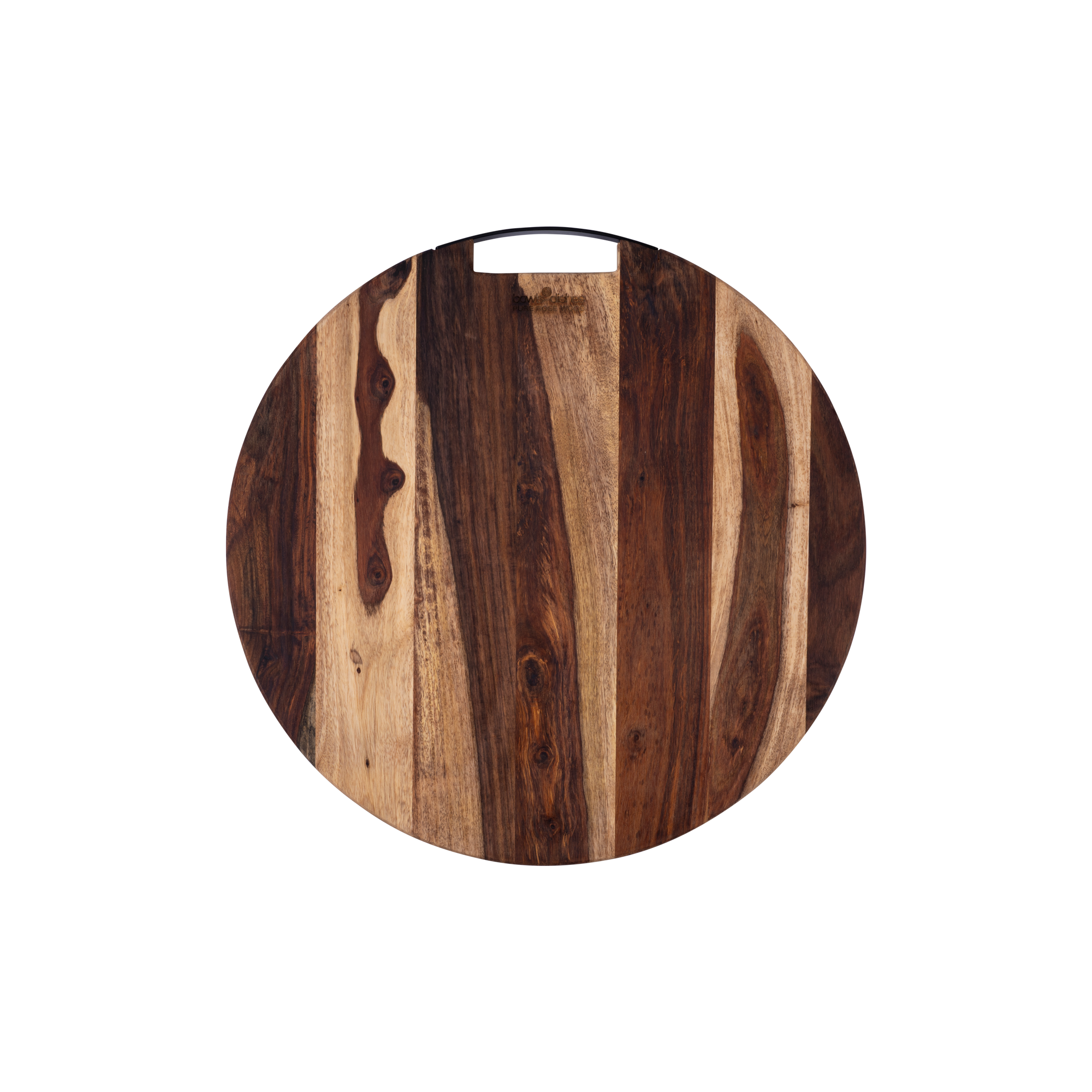 Pure Rose Wood Serveerplank rond 1 metalen handvat Ø 45 cm