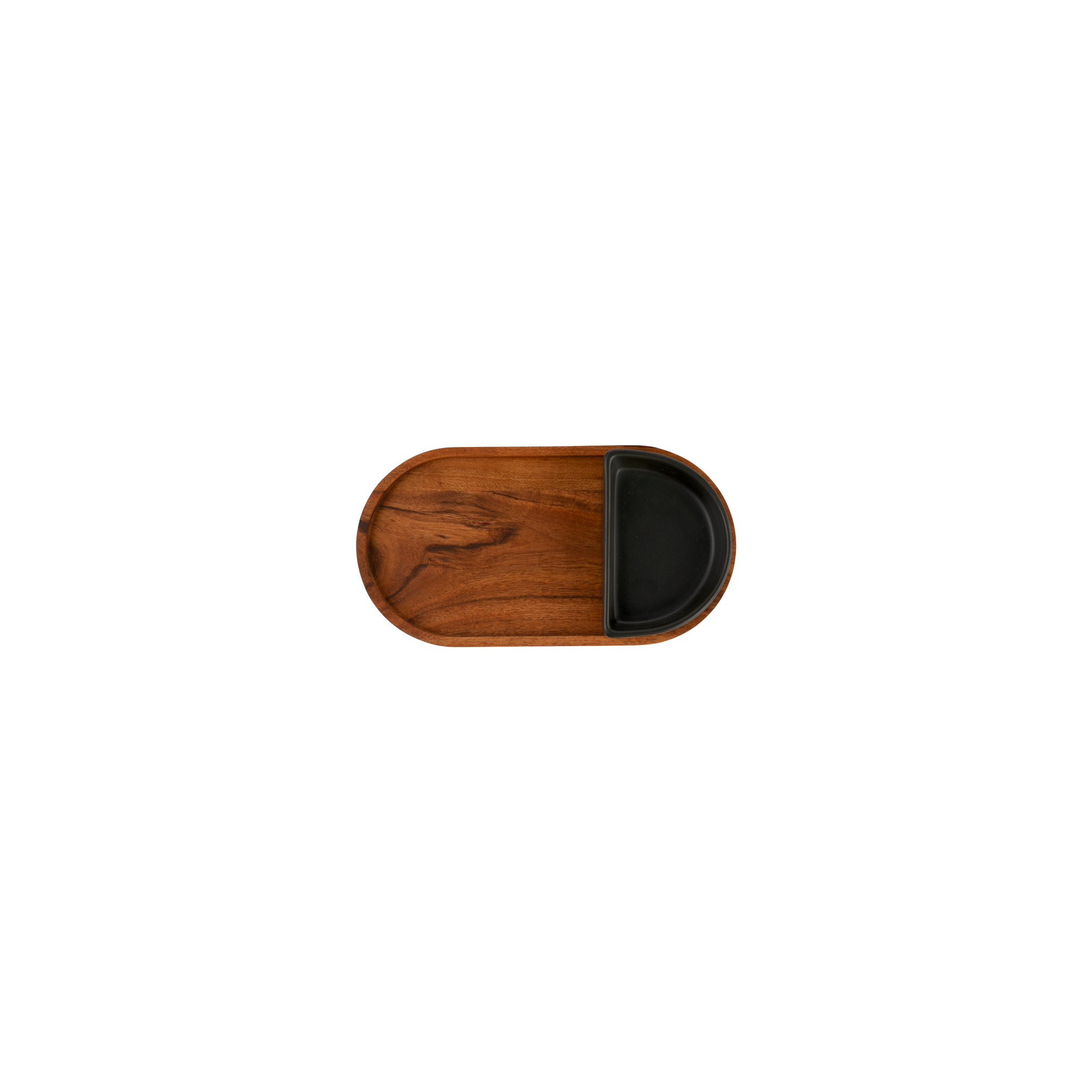 Pure Acacia Wood Serveertray ovaal M 27x14.5 cm
