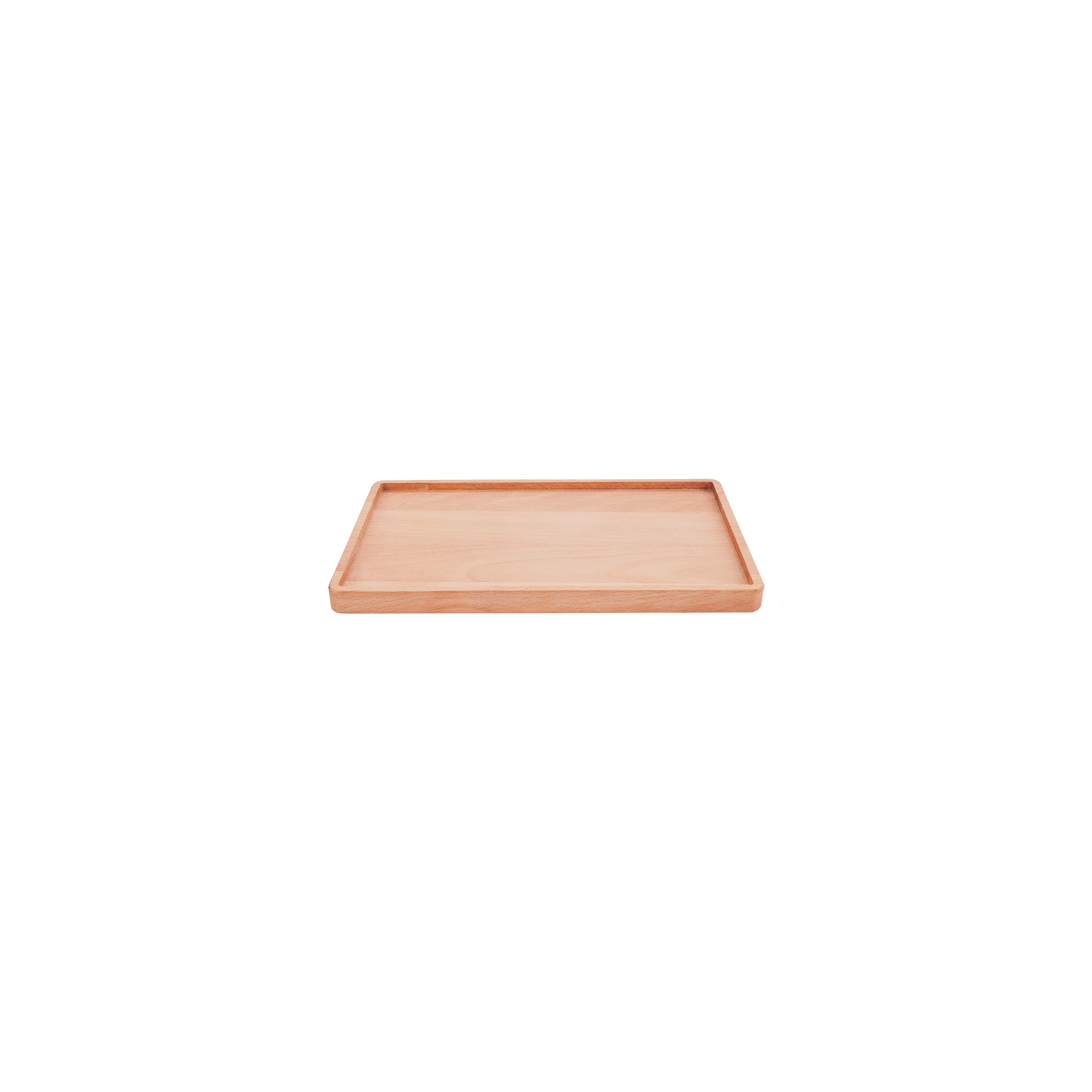 Pure Beech Wood Serving Tray rectangular L 28 cm