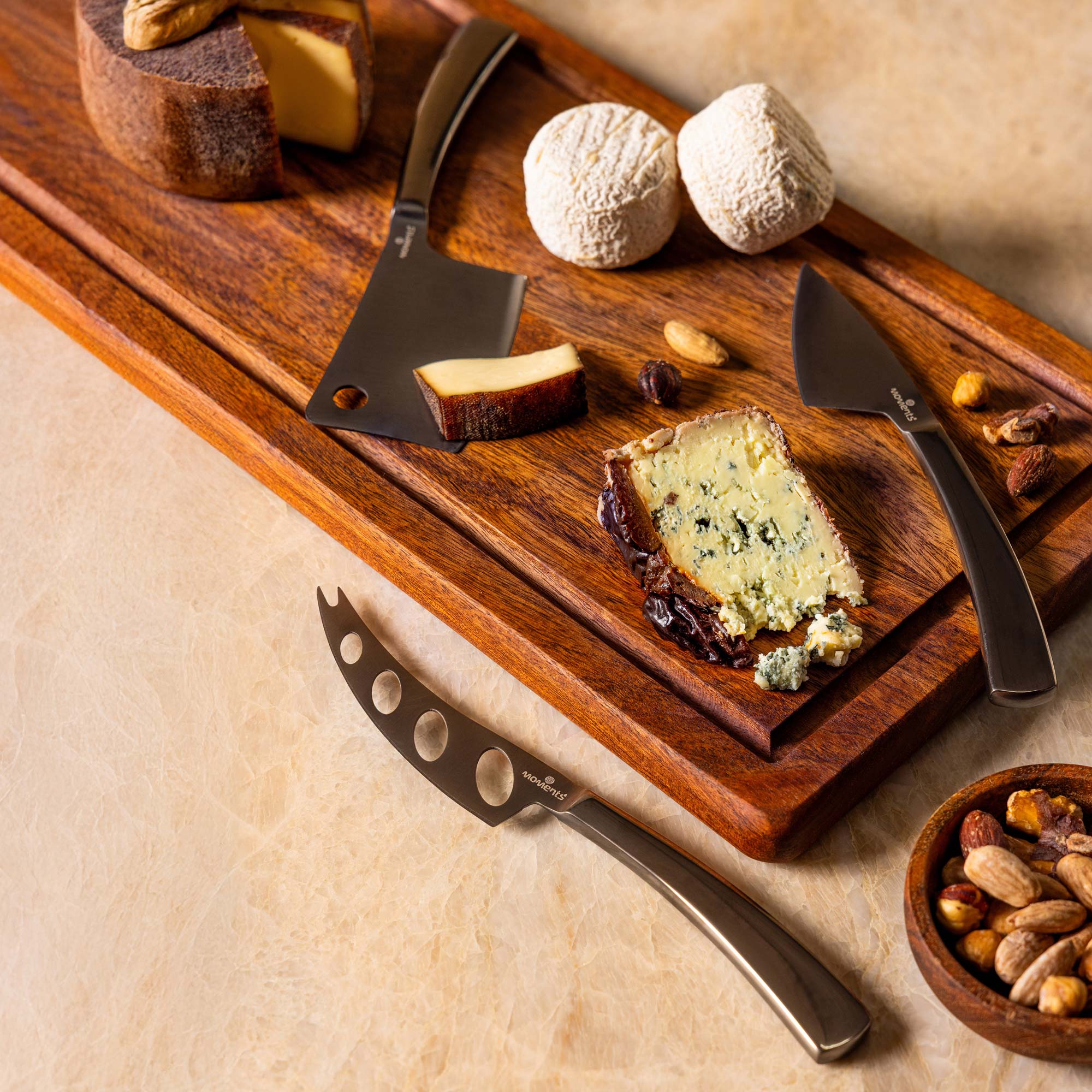 Pure Acacia Wood Serveerplank recht met sapgoot 69x20x2 cm