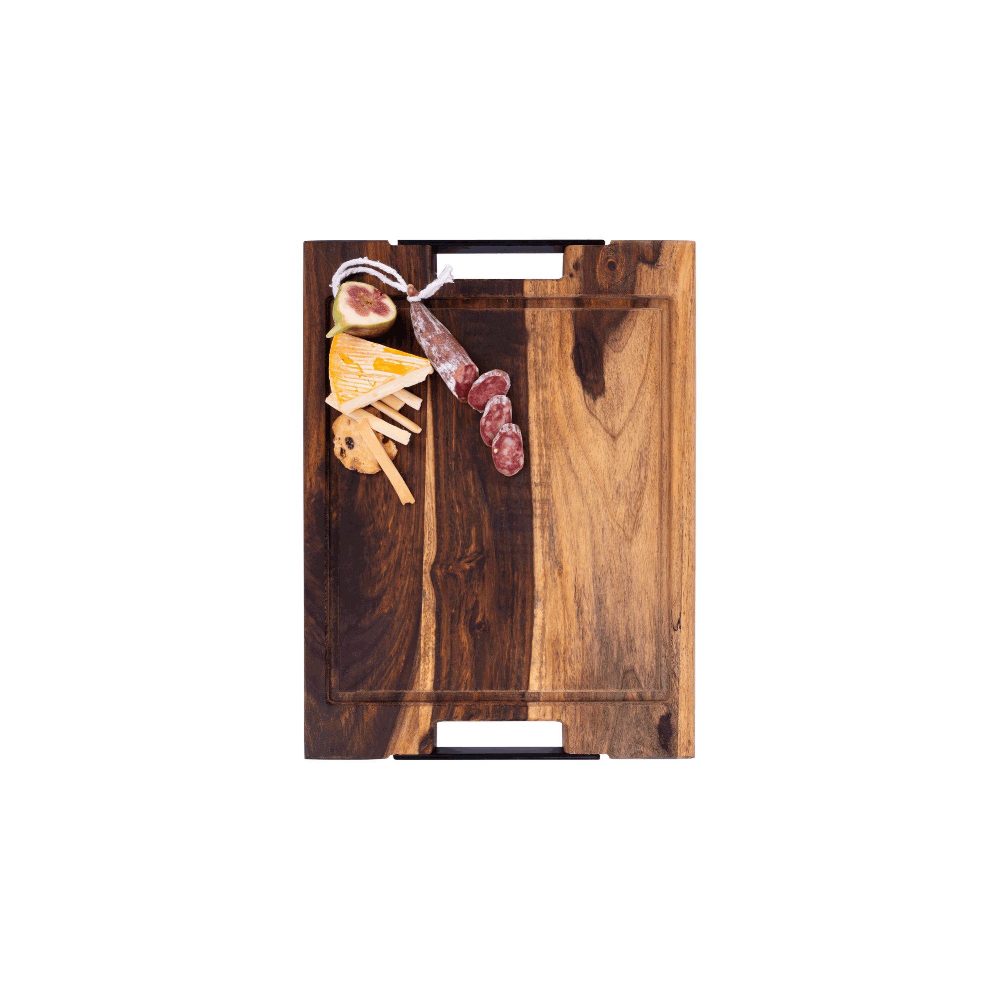 Pure Rose Wood Steakplank sapgoot en handvatten 40 x 30 cm