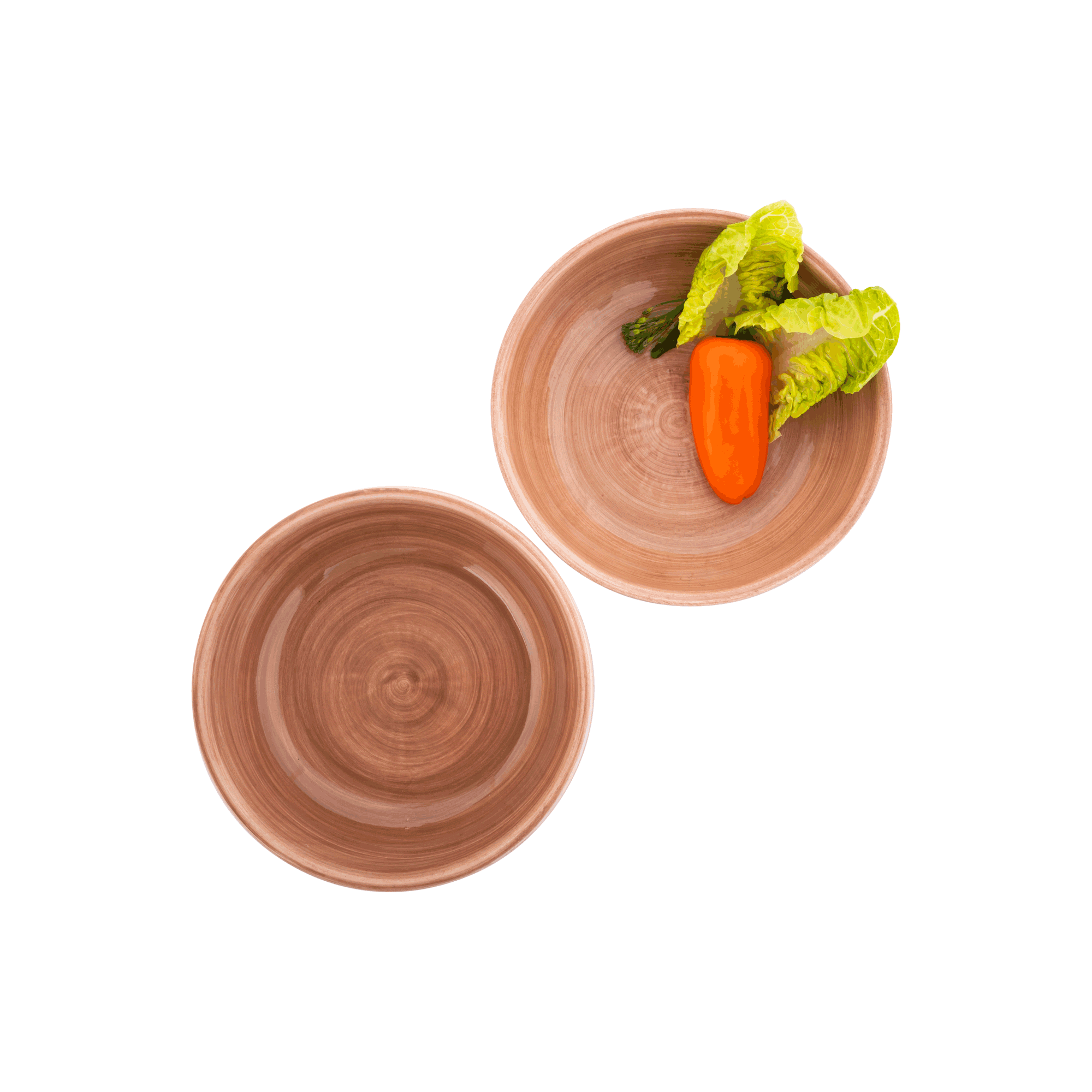 Mano Schaal 15 cm terra - set 2 pcs