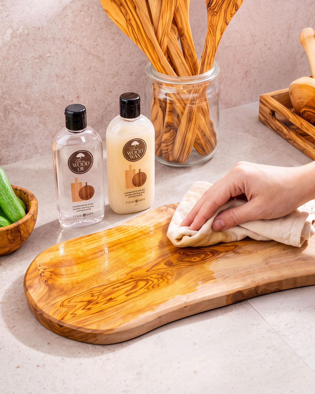Onderhoud houten borrelplank