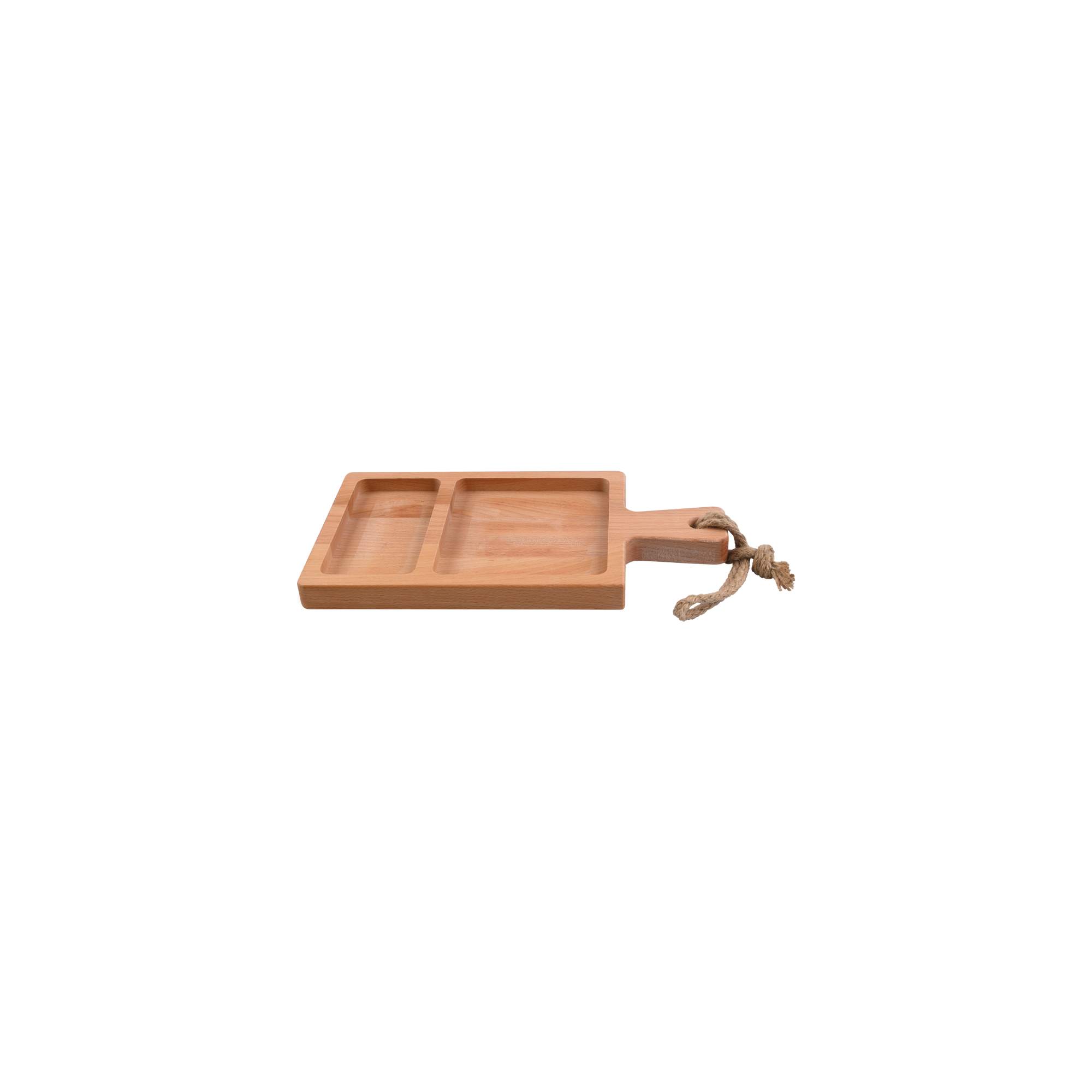 Puur Hout | Beuken Foodplank 2-vaks 35 x 18,5 x 2 cm