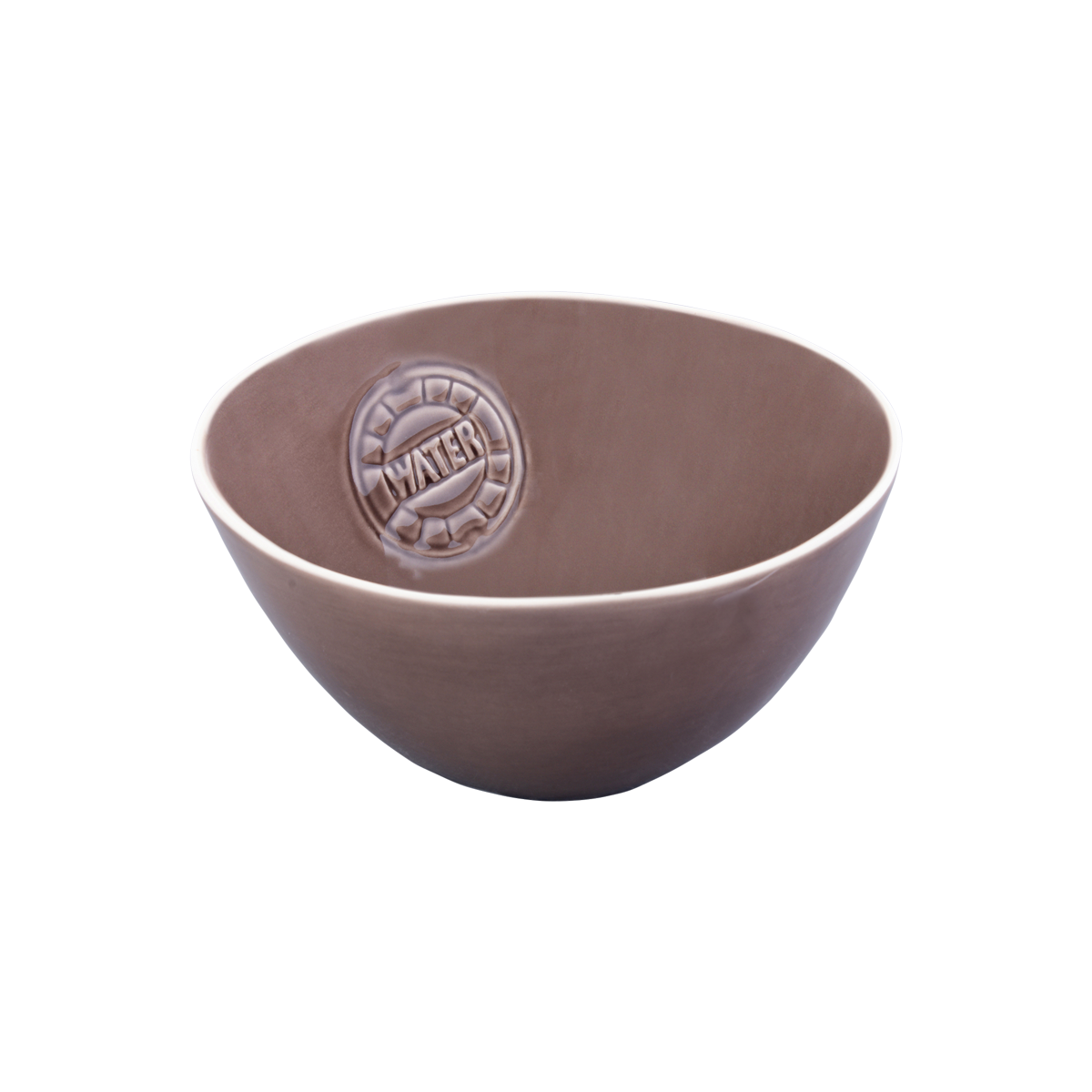 WateR Saladeschaal hoog 26 cm taupe