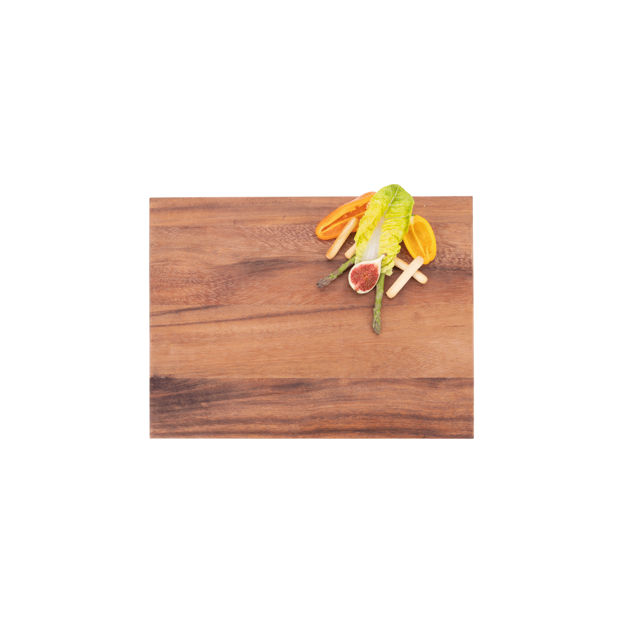 Pure Teak Wood Rechthoekige plank met handgrepen 40x30x3cm