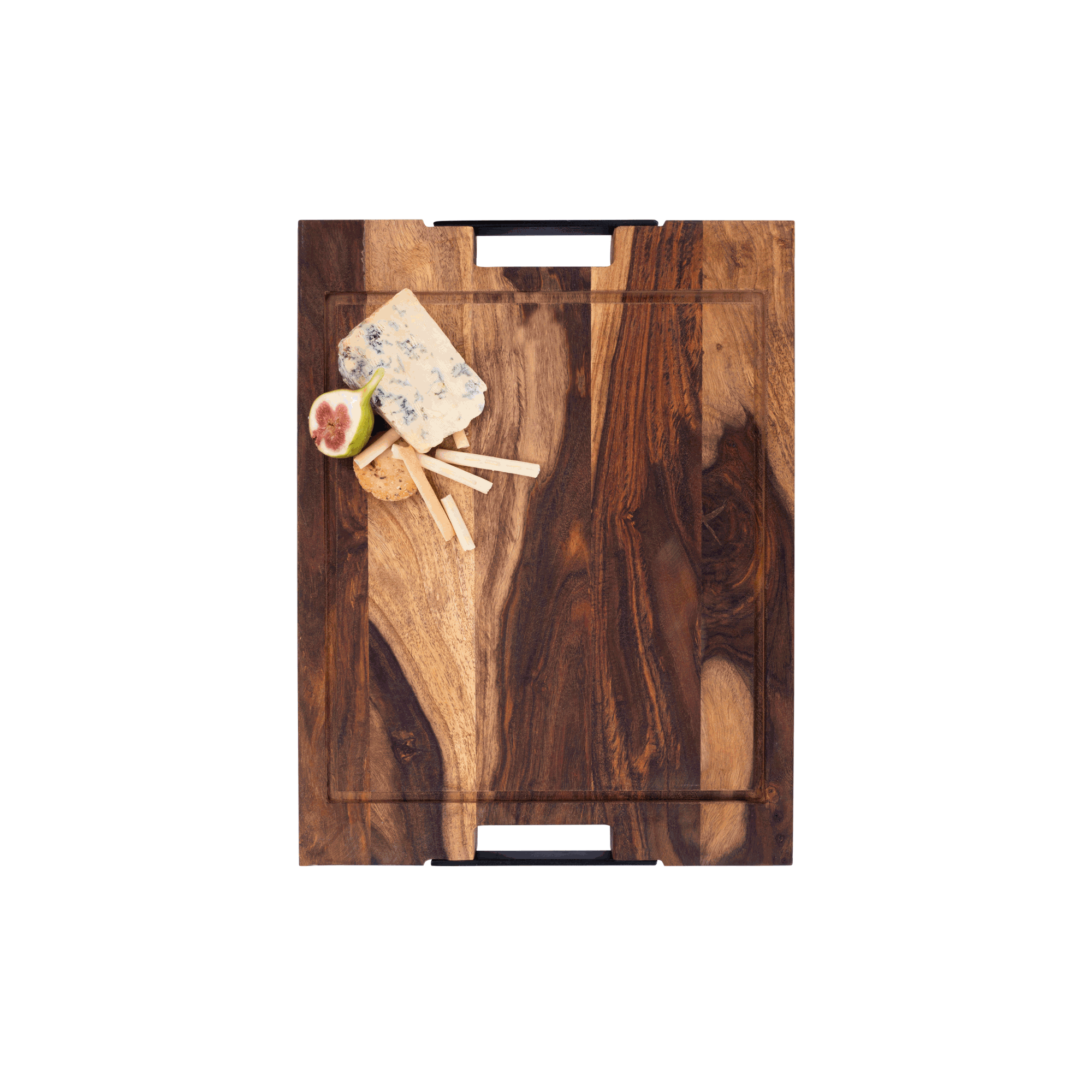 Pure Rose Wood Steakplank sapgoot en handvatten 45 x 35 cm