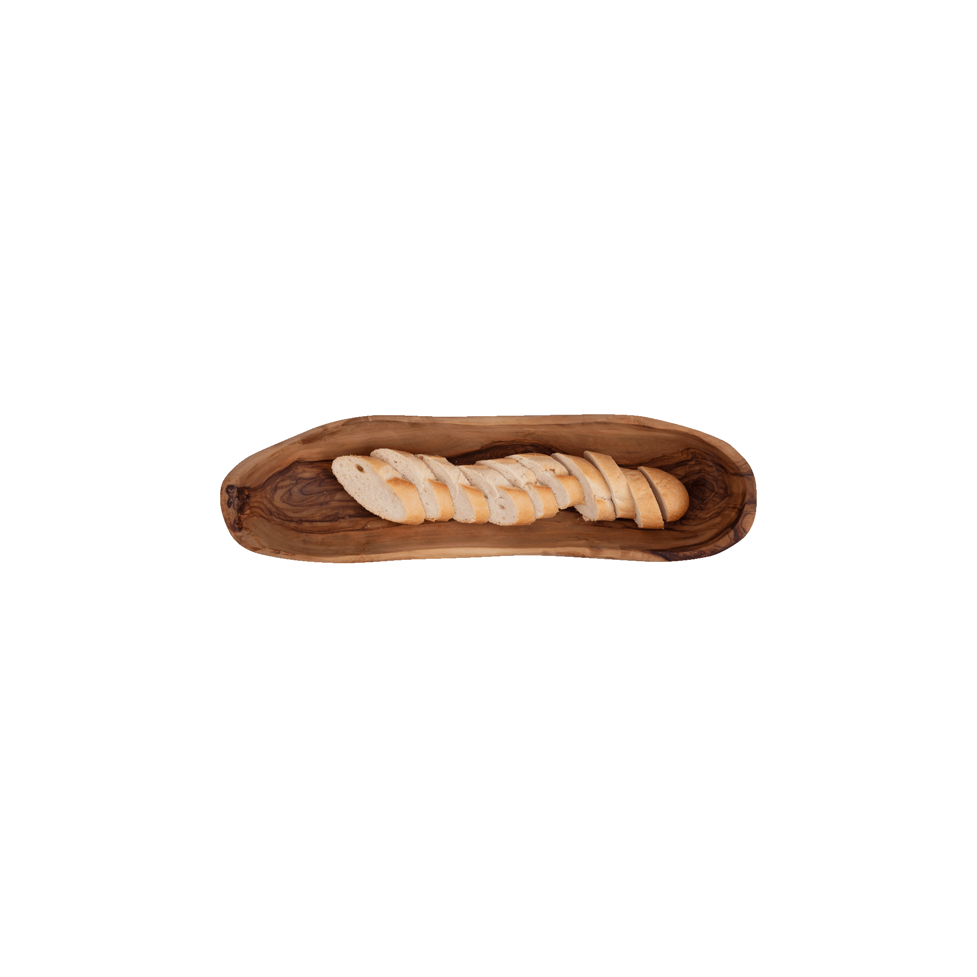 Olijfhouten Broodmand ca. 35 x 10 cm