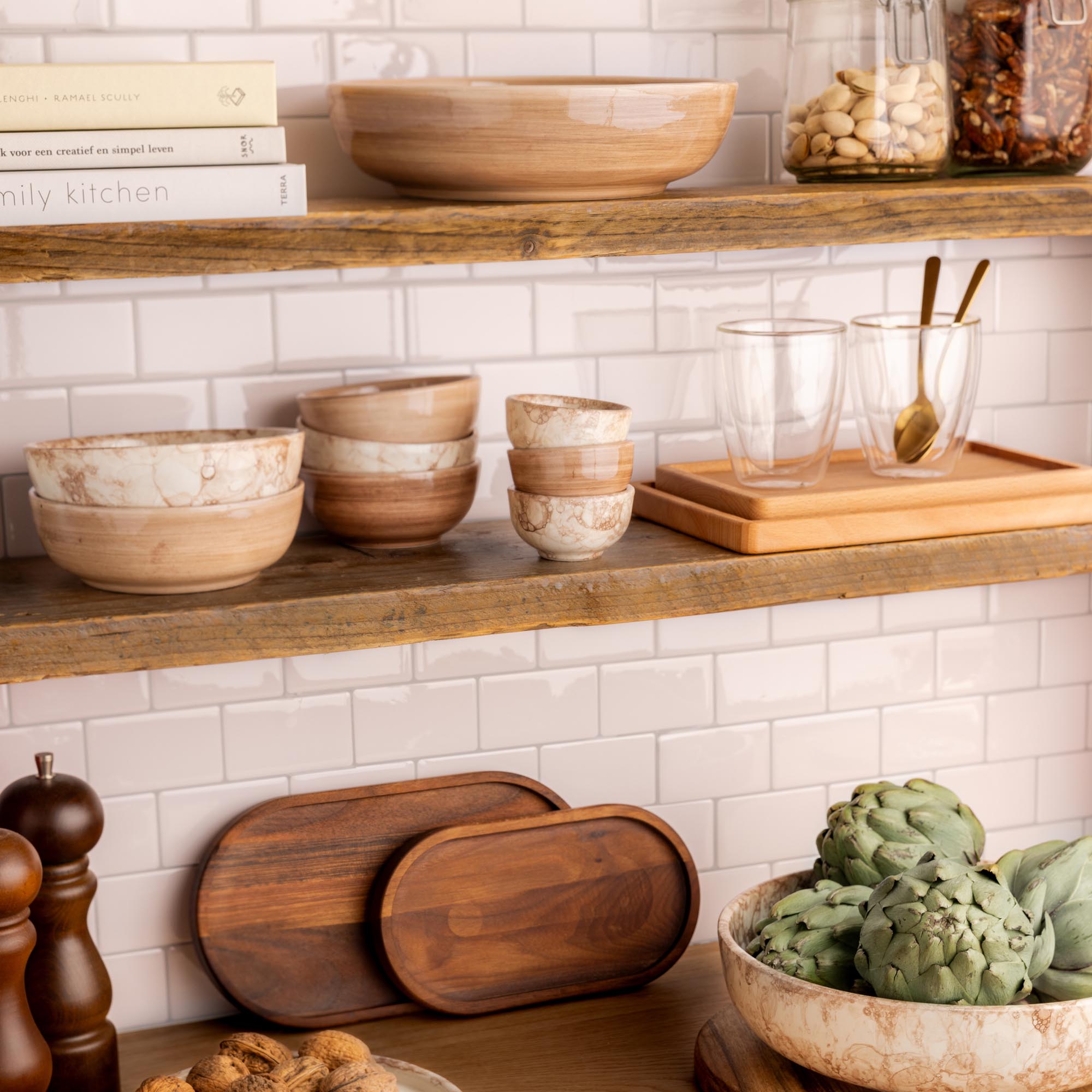 Mano Schaal 31 cm terra