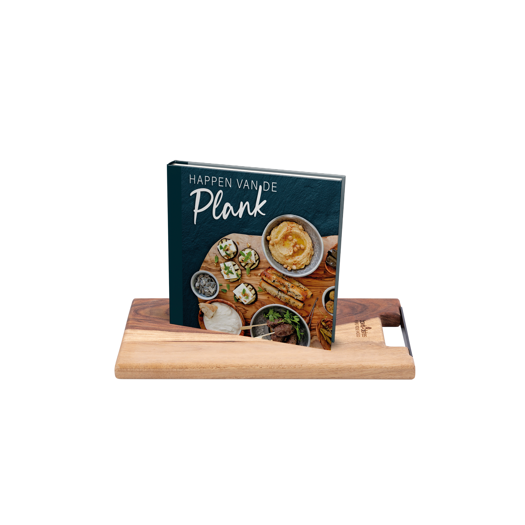 Set - Borrelplank RS1030 + boek Happen van de plank
