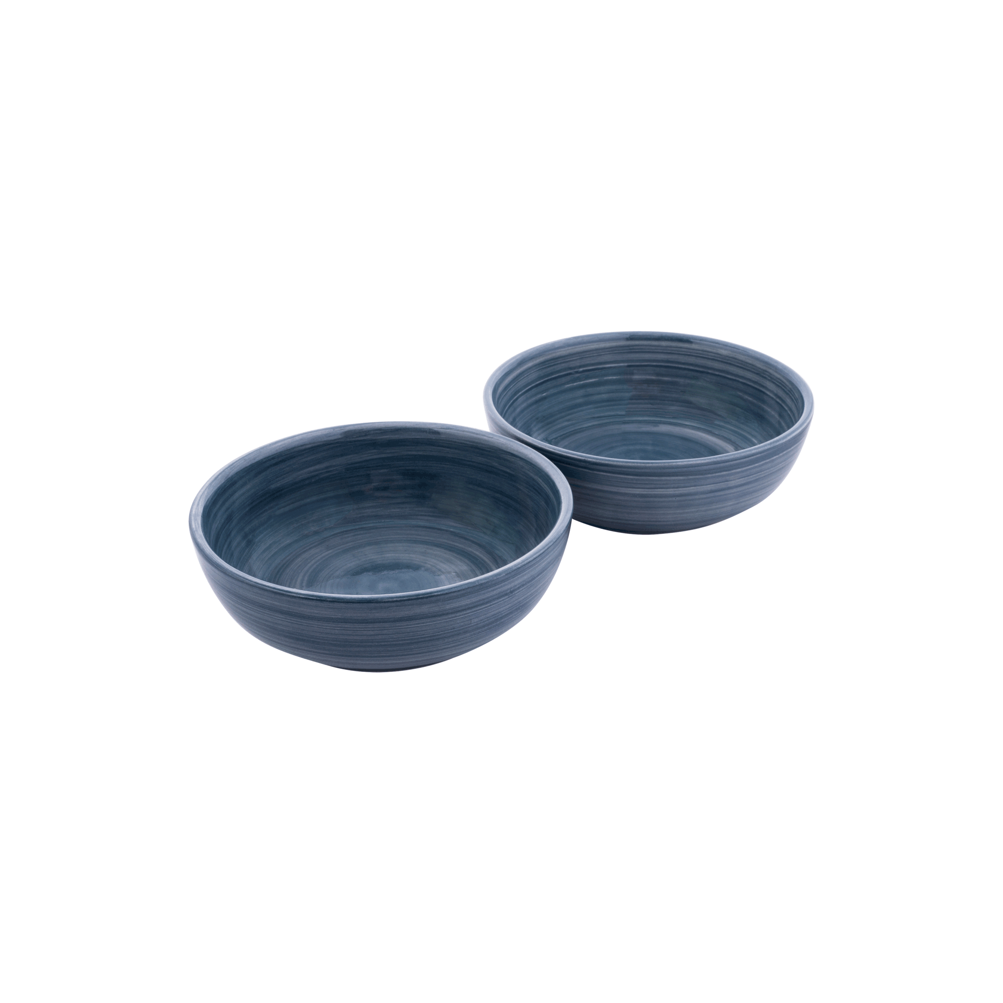 Mano Schaal 15 cm blauwgrijs - set 2 pcs