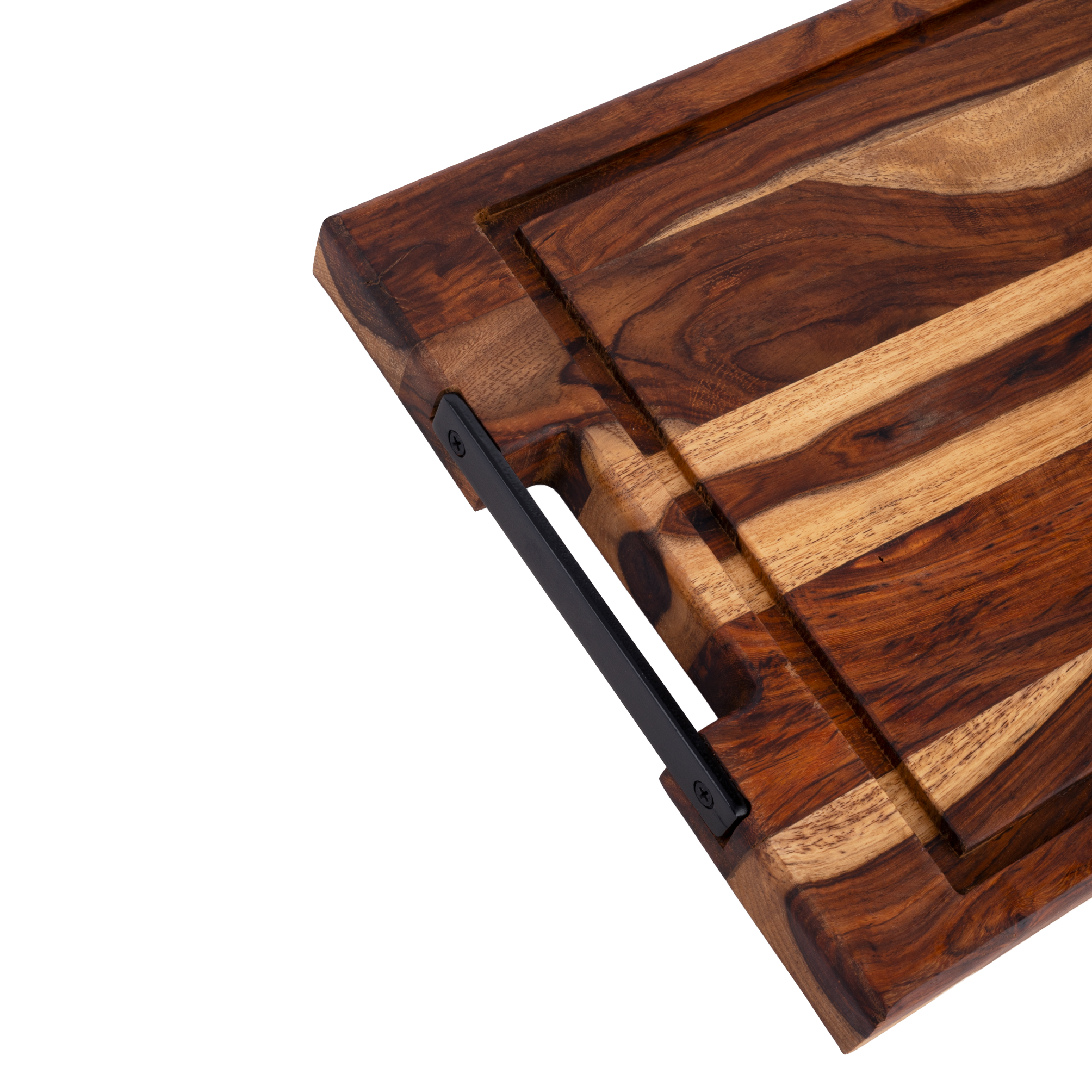 Pure Rose Wood Serveerplank recht met sapgoot 32 cm