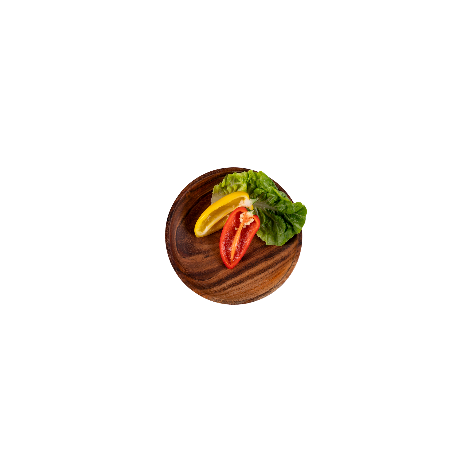 Pure Acacia Wood Schaal laag 16x2.5 cm