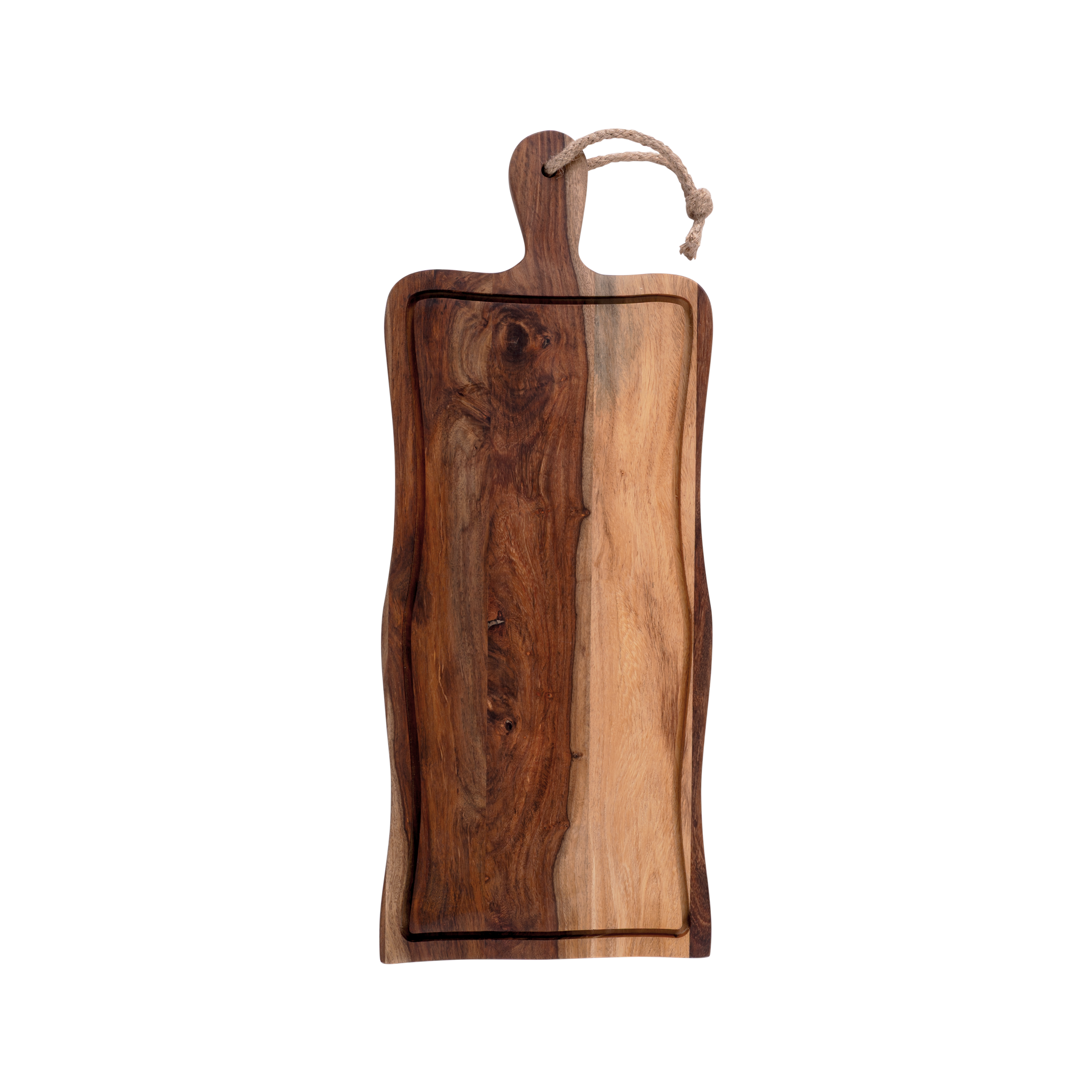 Pure Rose Wood Serveerplank recht met sapgoot 59x23.5 cm