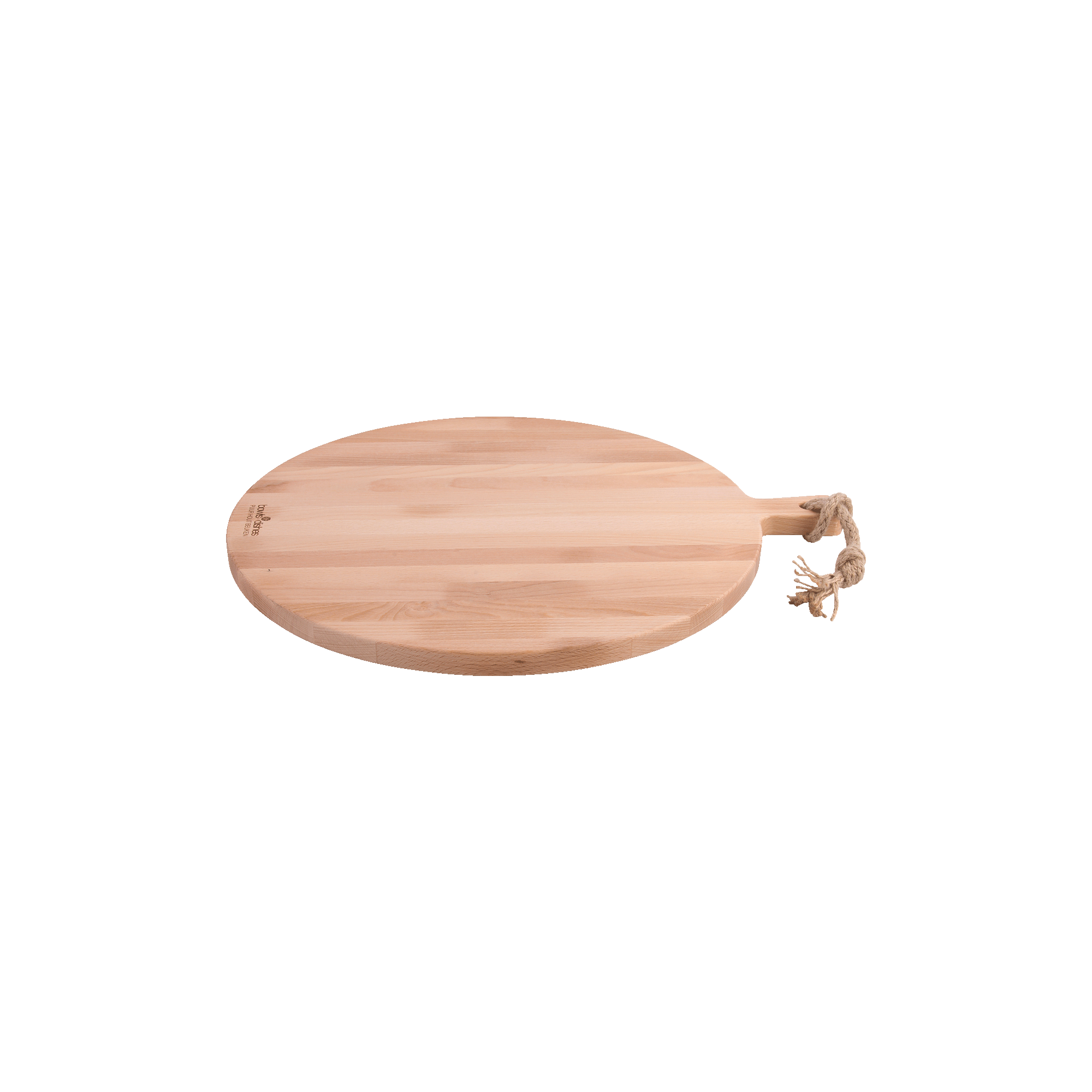 Pure Beech Wood Serving Board round 45 x 2 cm
