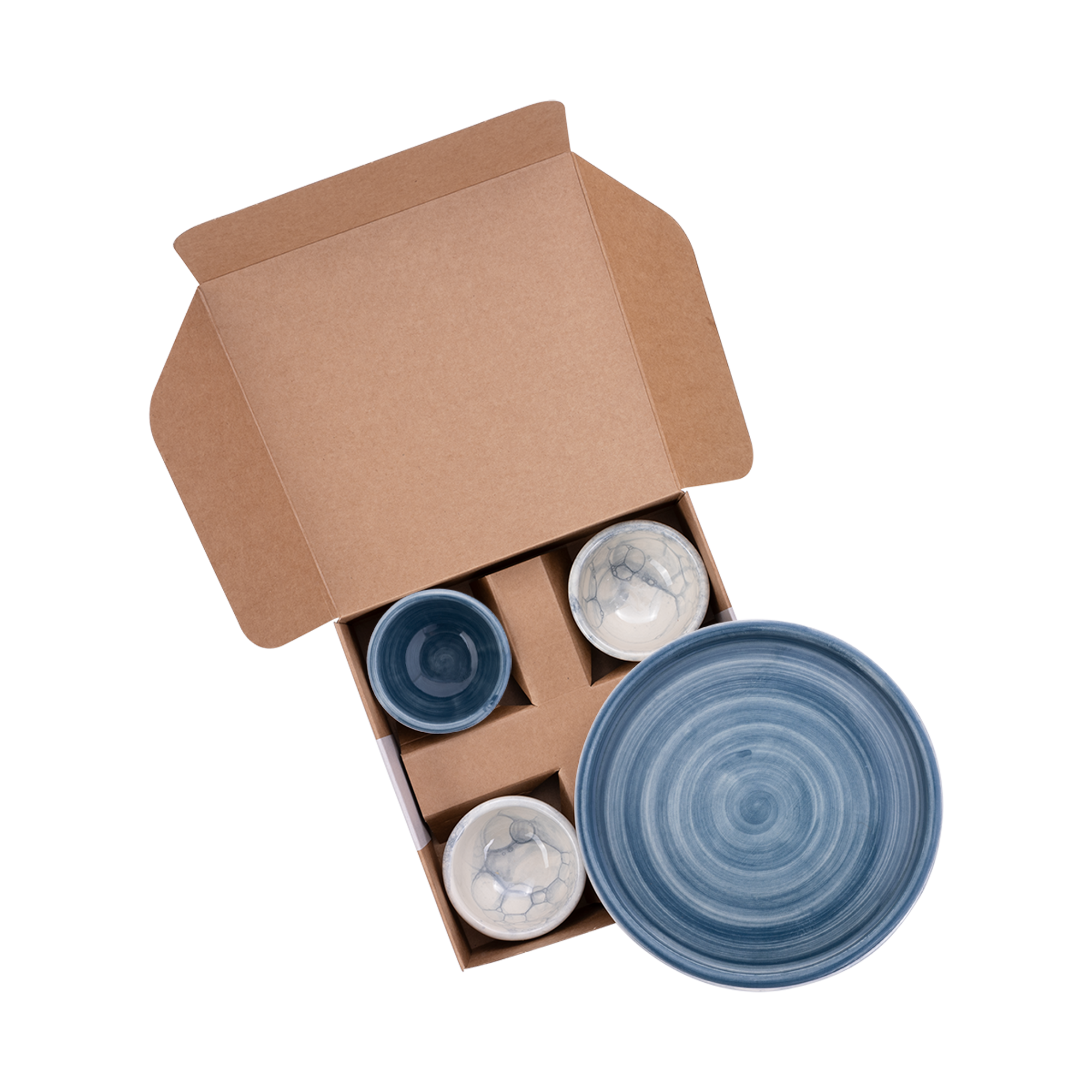 Mano Borrel geschenkset mix blauwgrijs