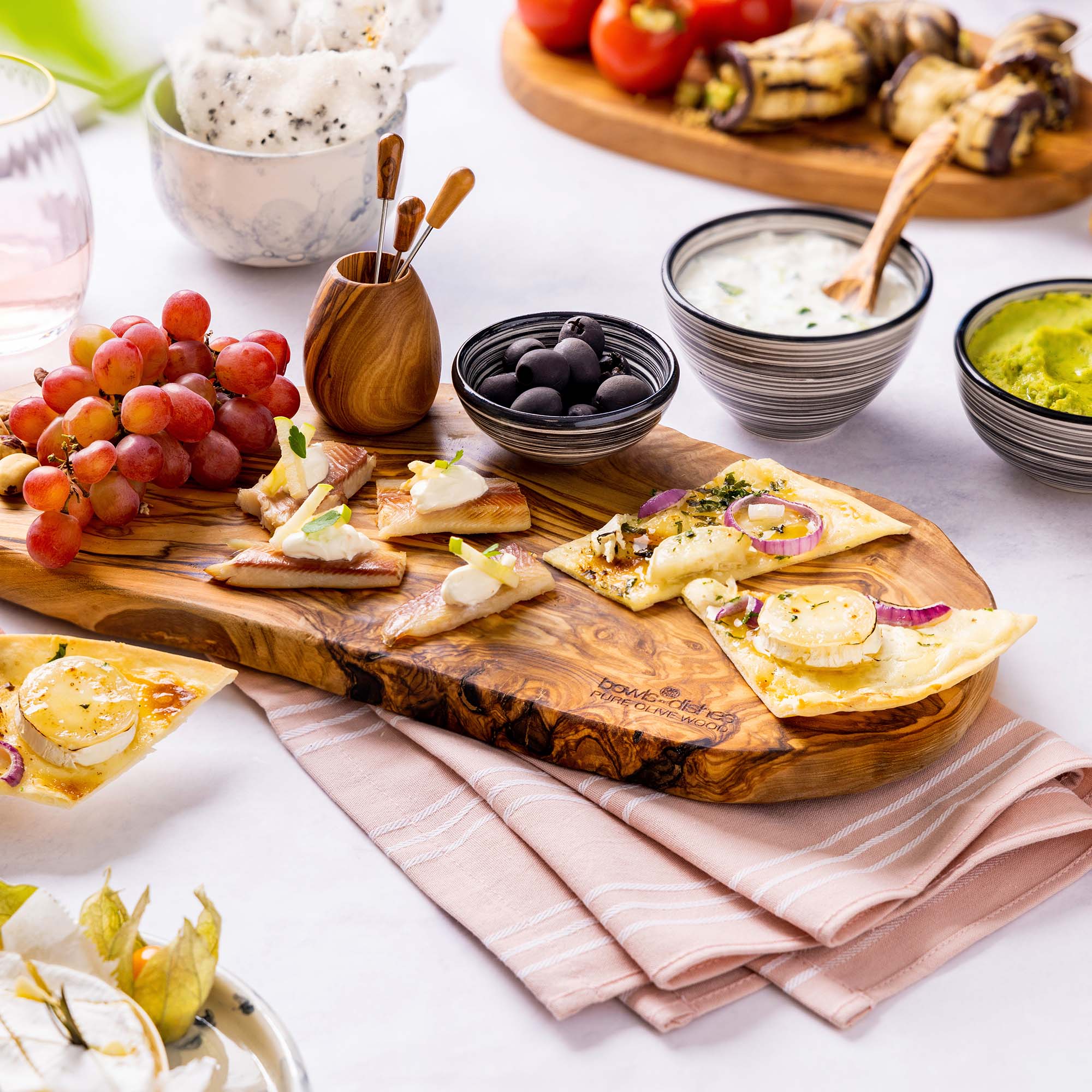 Olijfhouten Borrelplank 50 t/m 55 cm