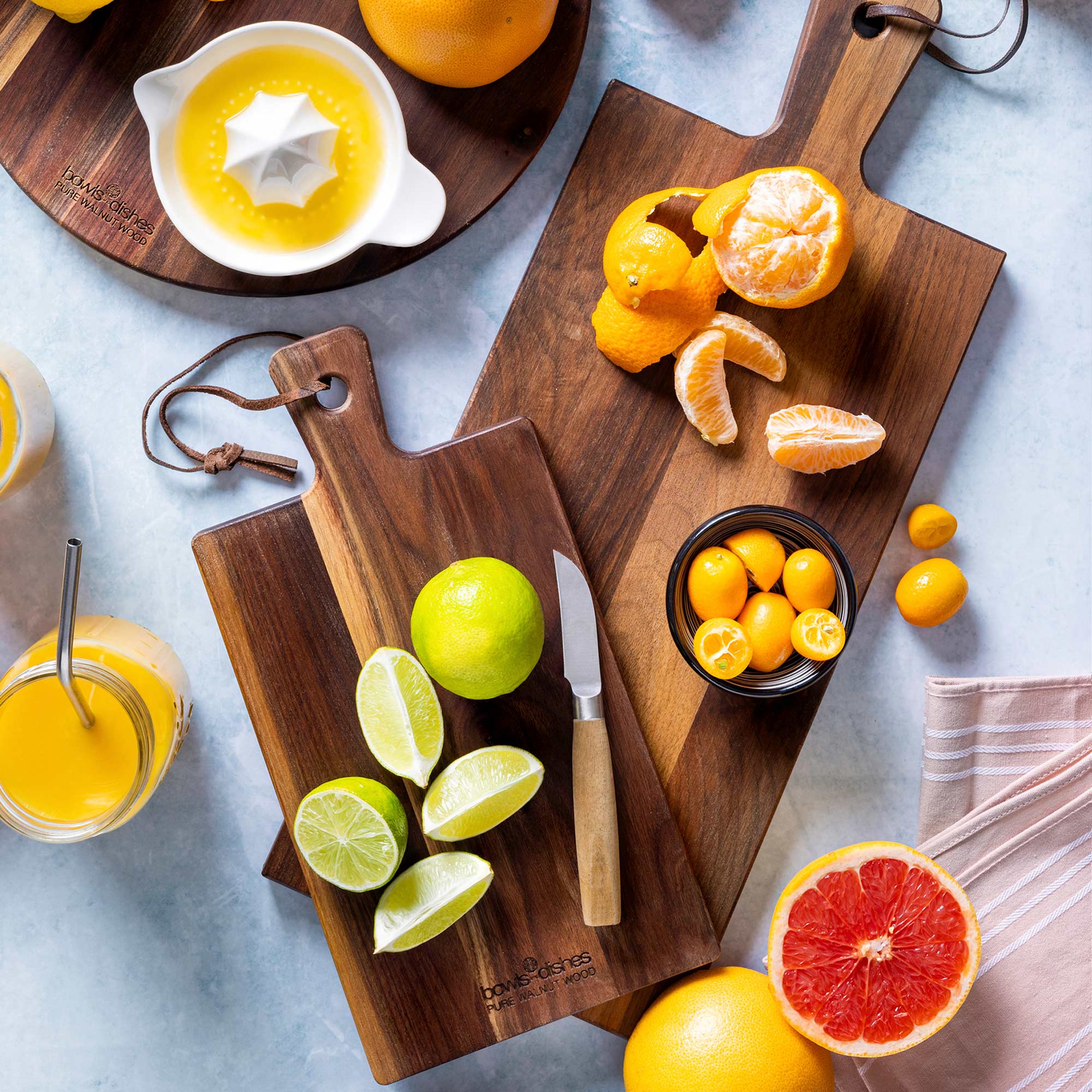 Pure Walnut Wood Serveerplank 34,5 x 18,5 x 1,8 cm