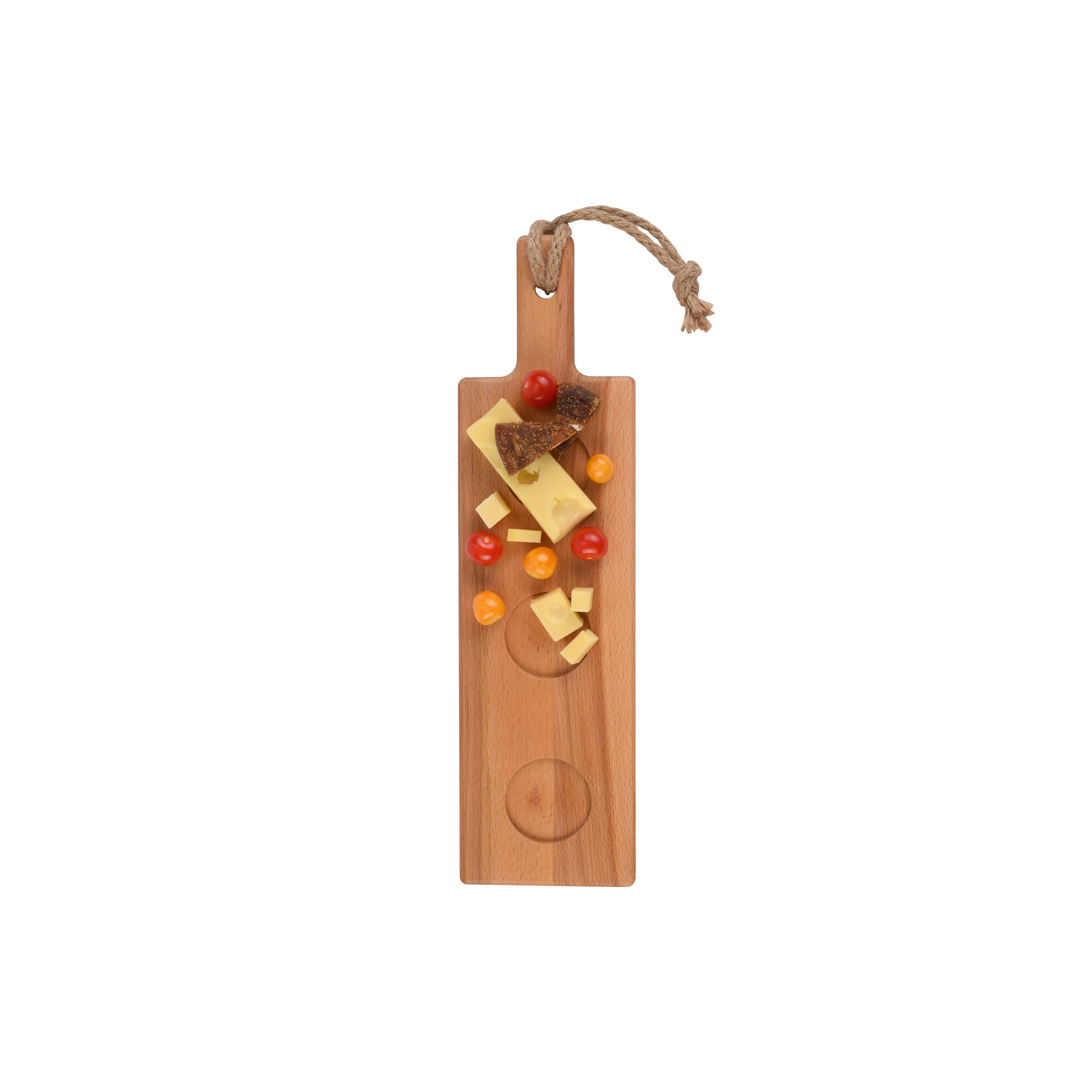 Puur Hout | Beuken 3-vakken serveerplank 46x12,5x2cm