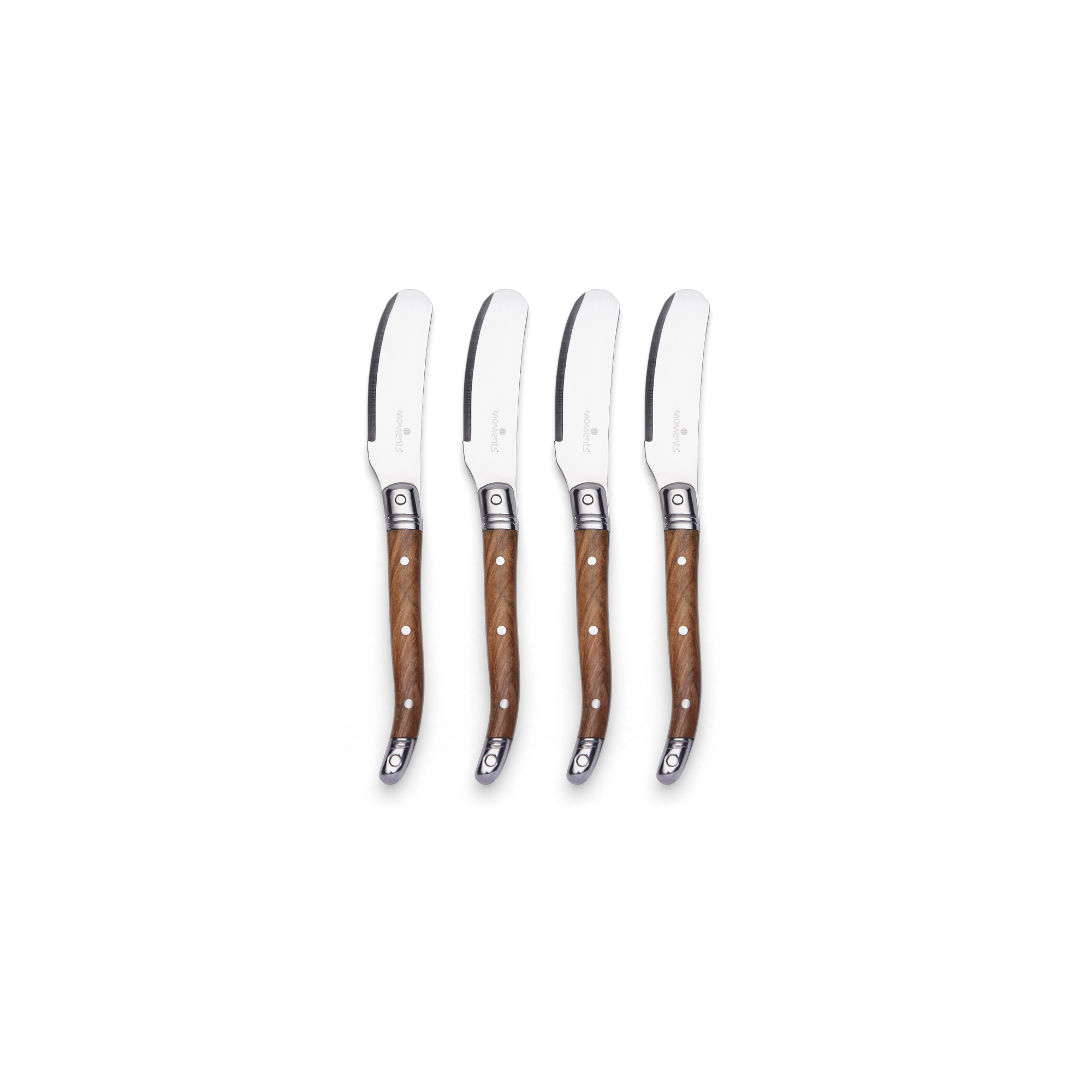 Moments Botermes set van 4 Olijfhout