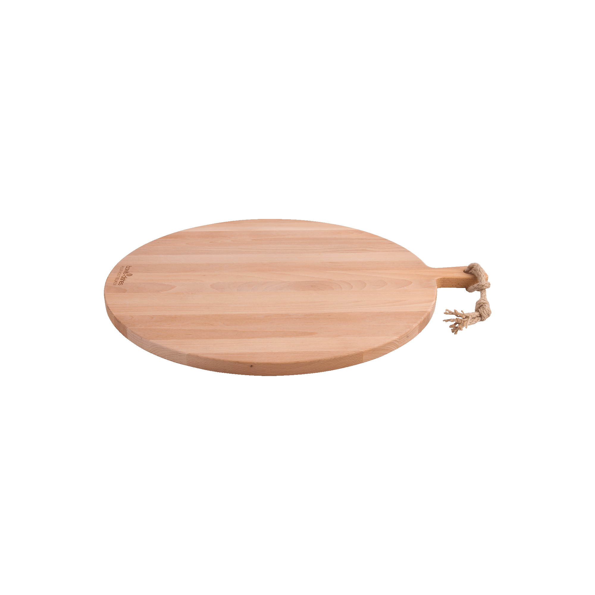Pure Beech Wood Serving Board round 50 x 2 cm