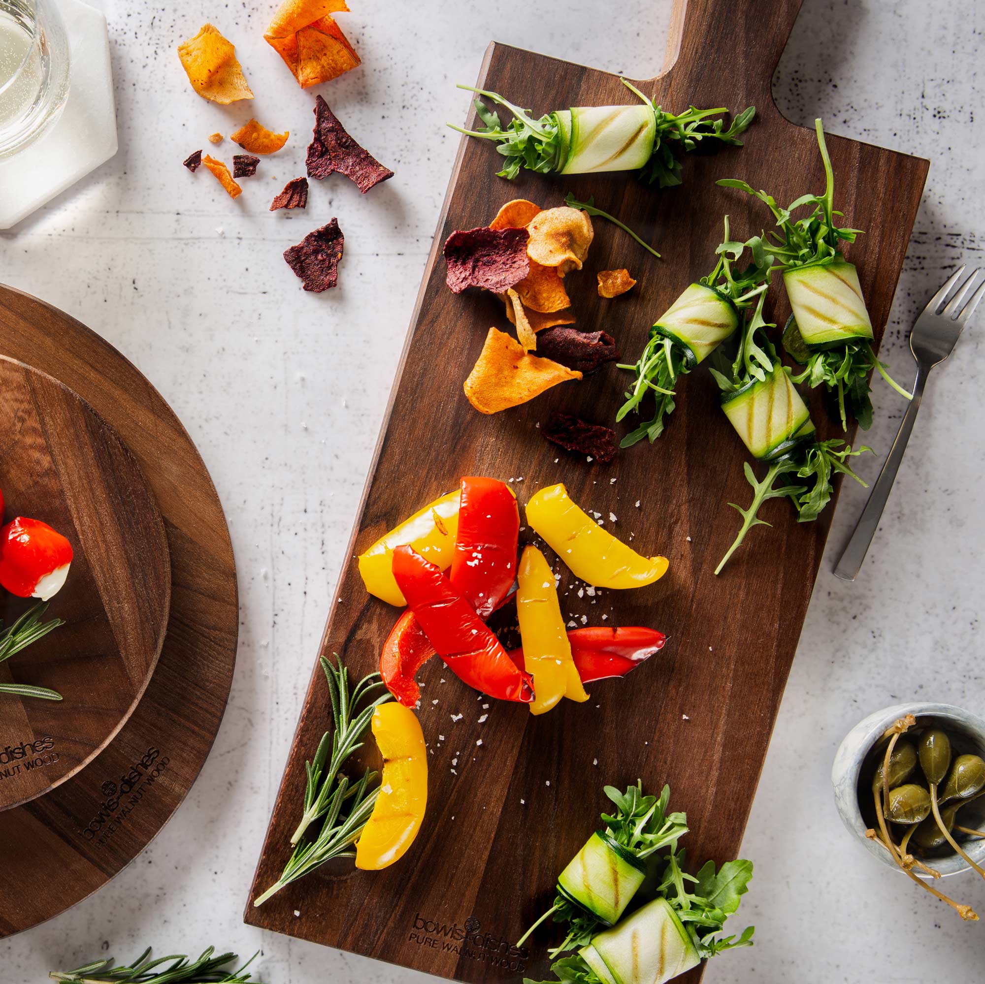 Pure Walnut Wood Serveerplank 69 x 20 x 2 cm