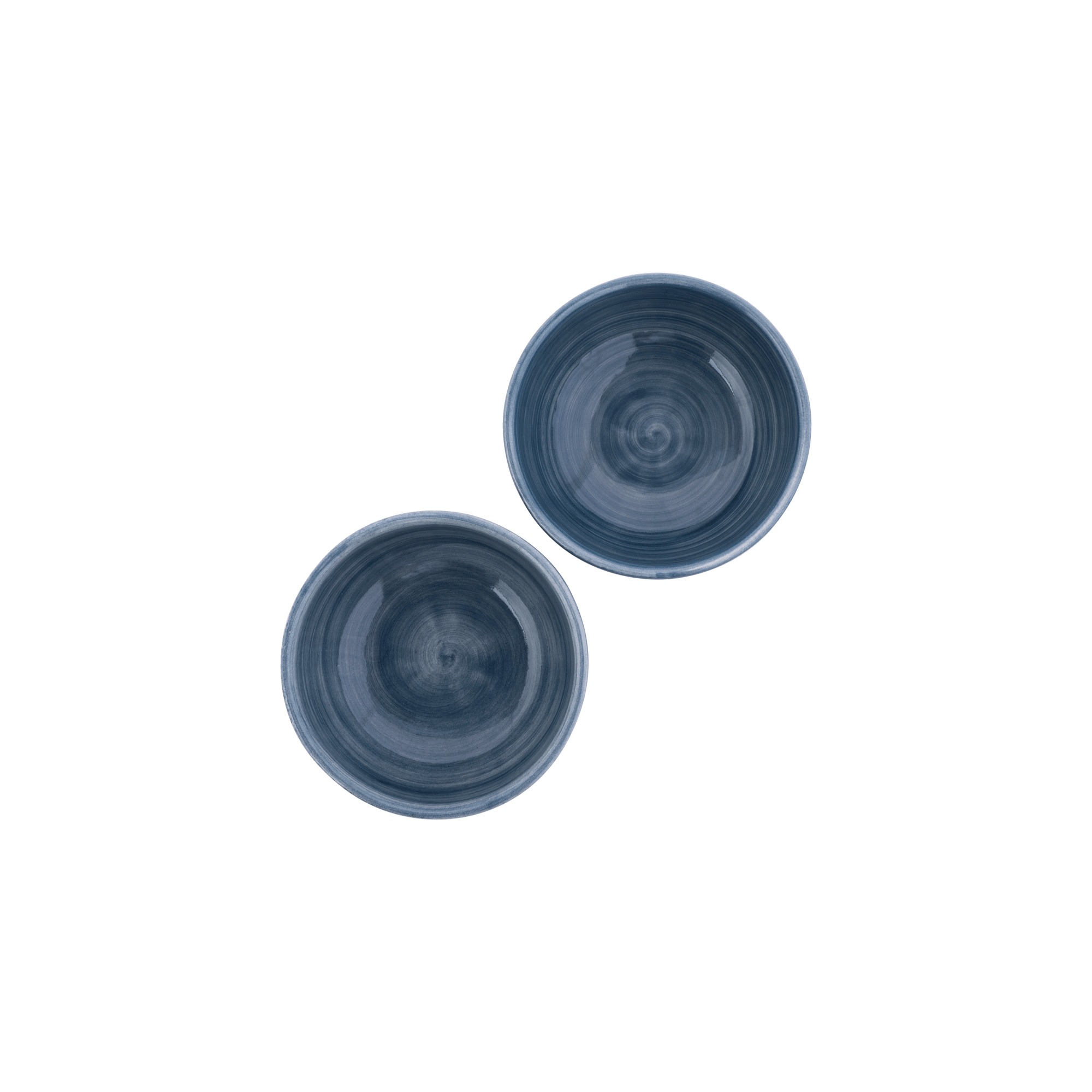 Mano Schaal 11 cm blauwgrijs - set 2 pcs