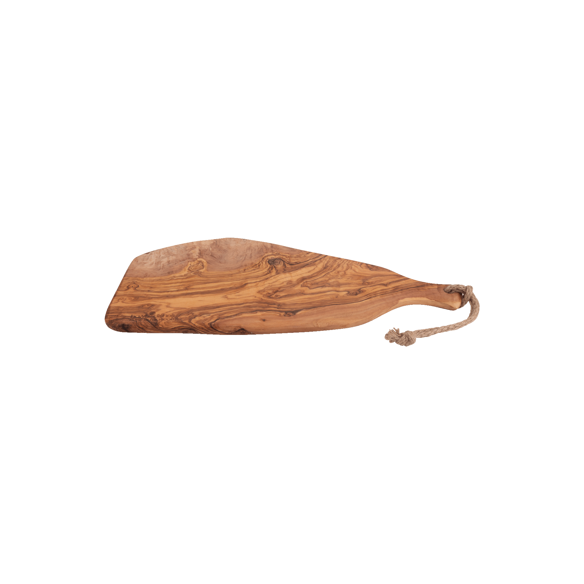 Olive Wood Serving Board Rustique with handle 50 to 55 cm