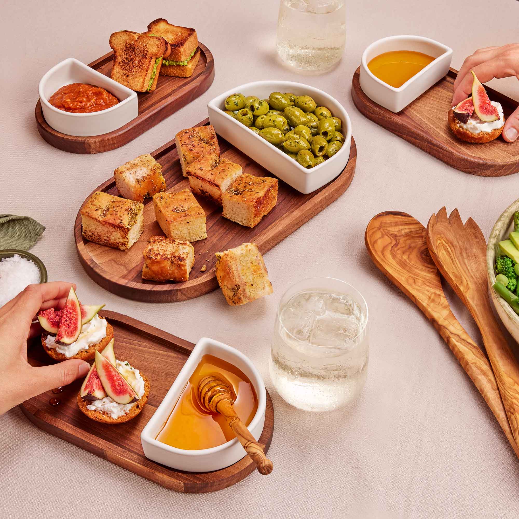 Stoneware Borrel bakje halfrond 12 x 9 cm wit