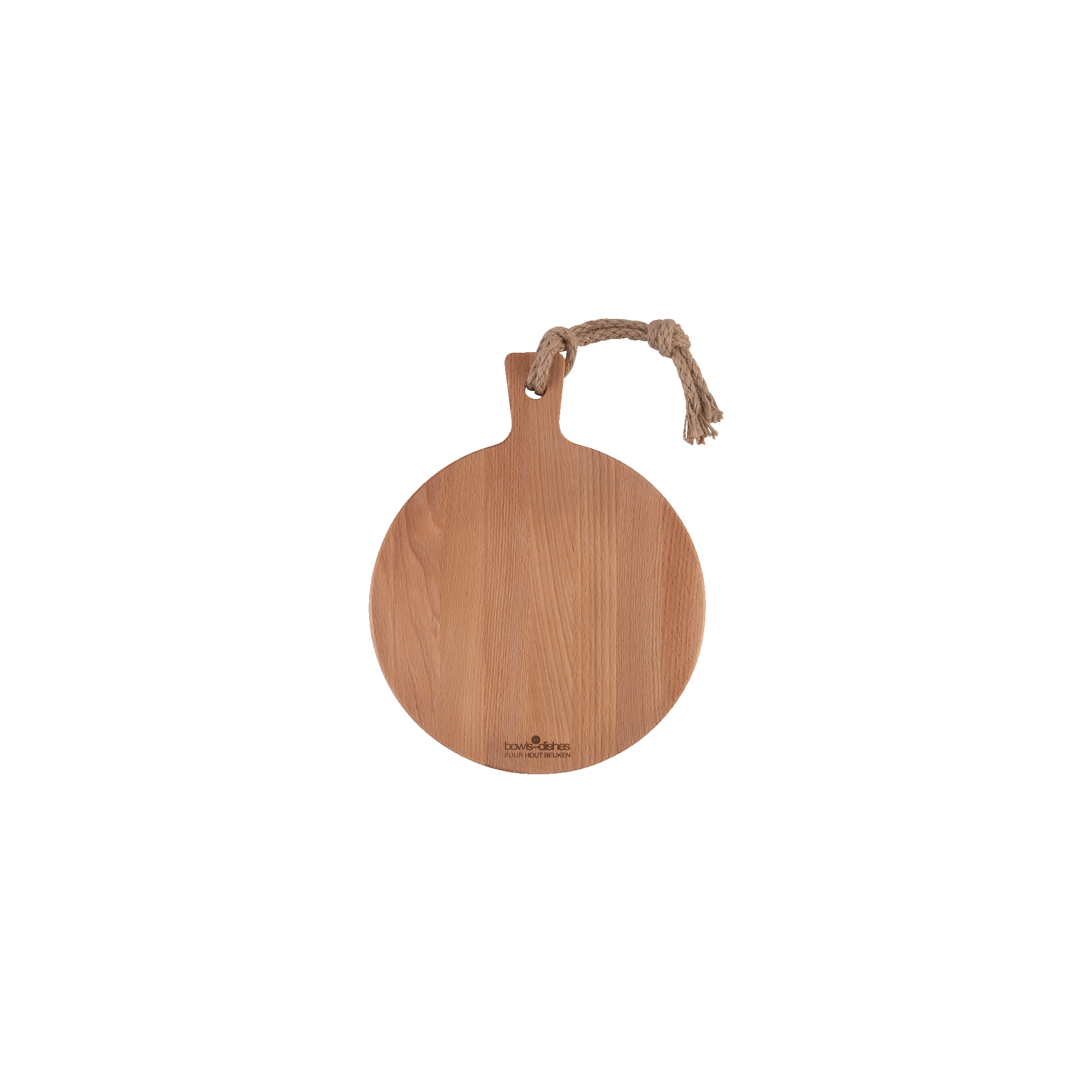 Pure Beech Wood Serving Board round 25 x1.5 cm