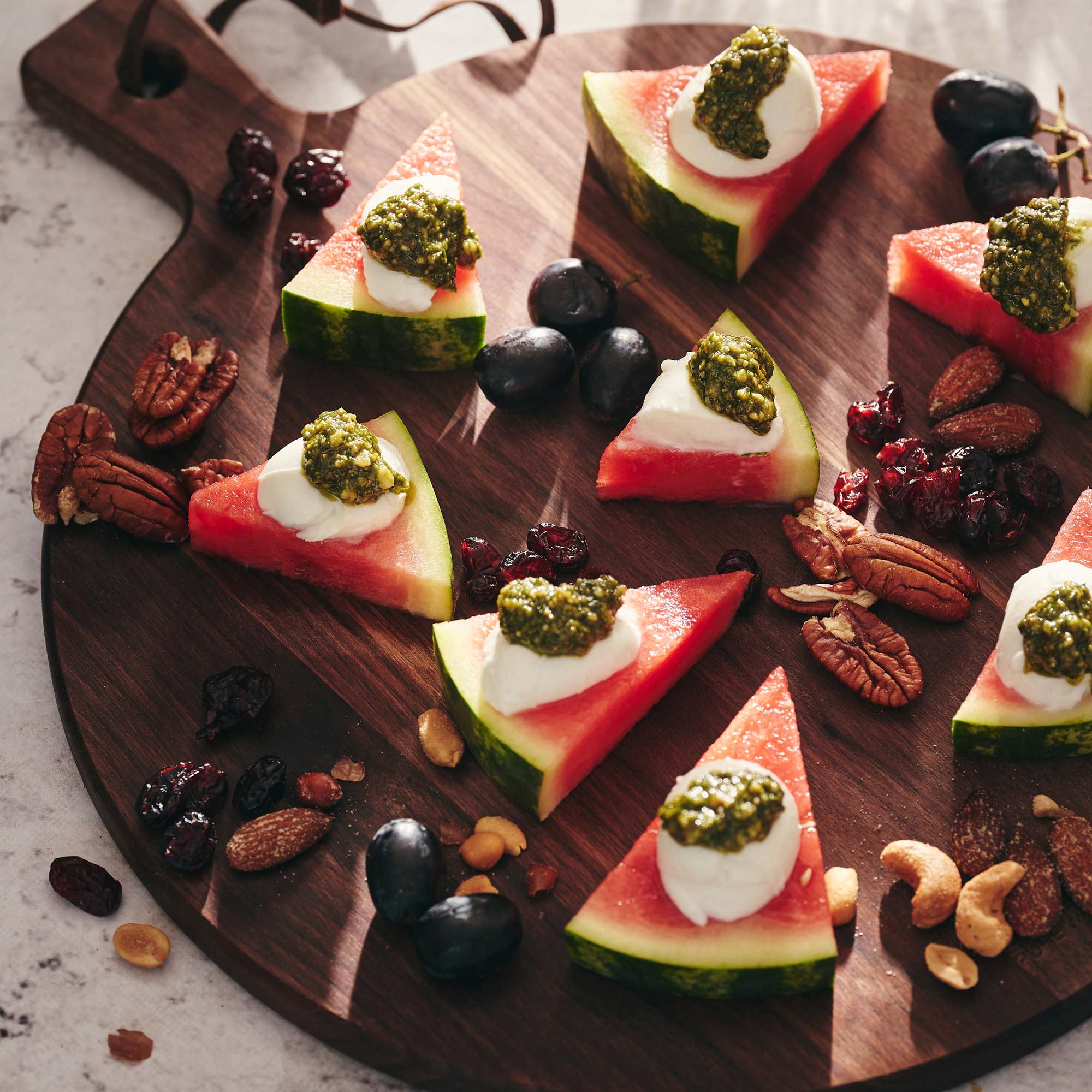 Pure Walnut Wood Serveerplank rond Ø 20 x 1,8 cm