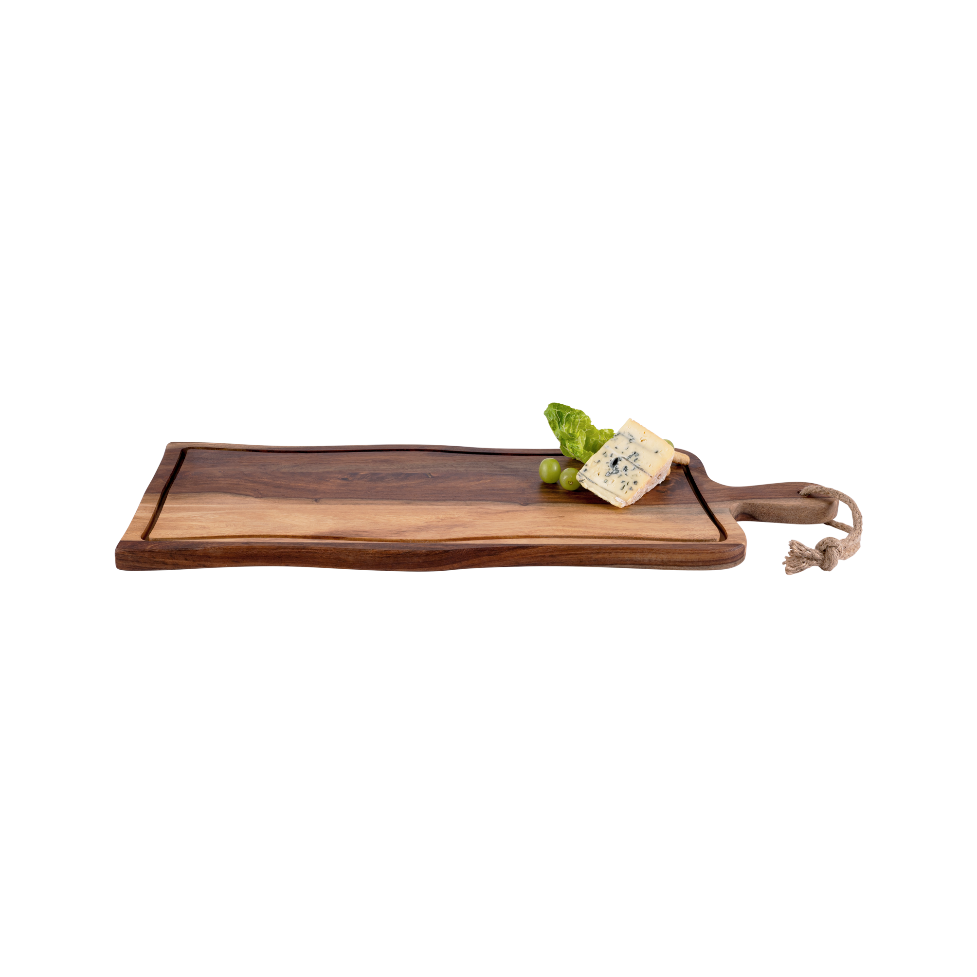 Pure Rose Wood Serveerplank recht met sapgoot 59x23.5 cm