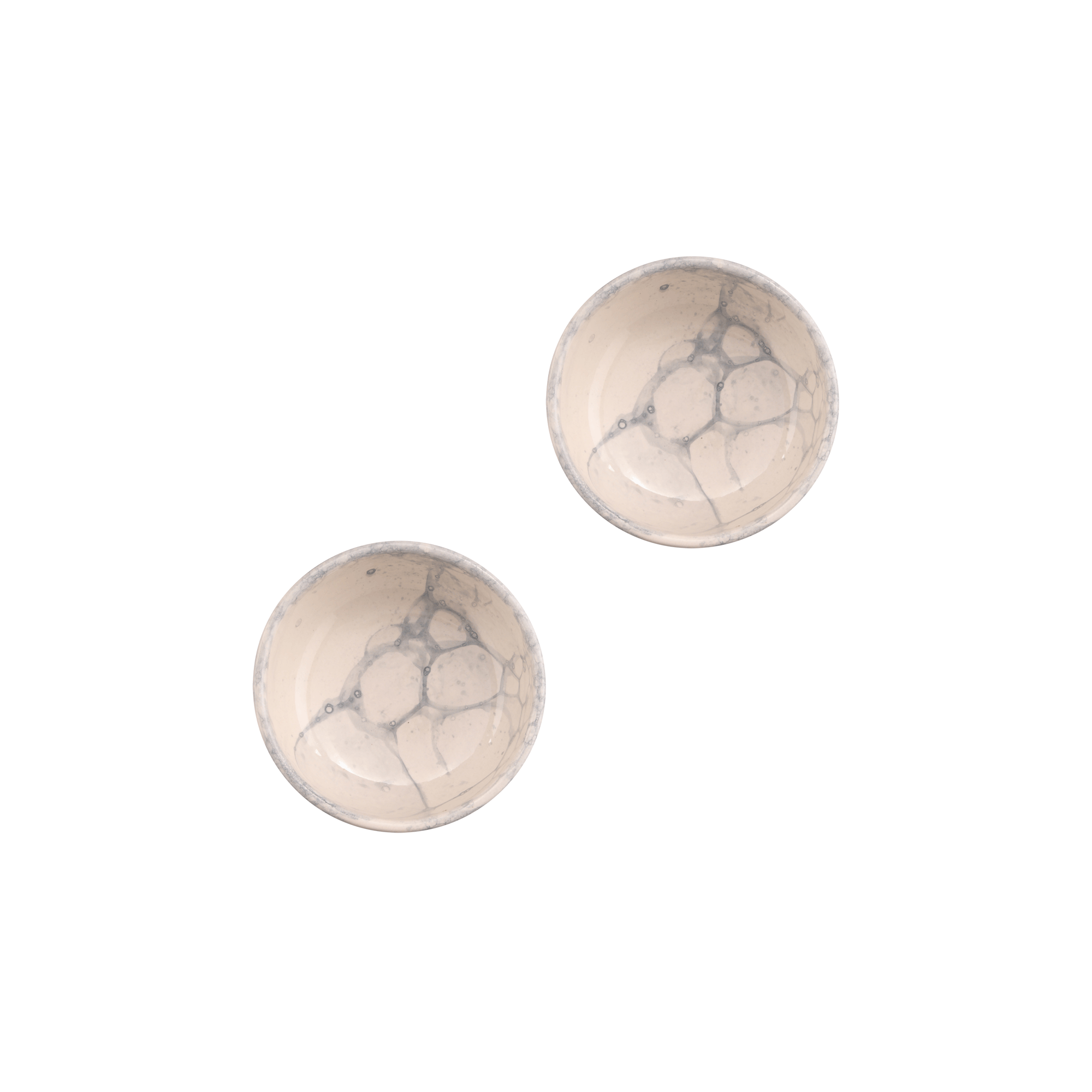 Espuma Schaal 11 cm grijs - set 2 pcs