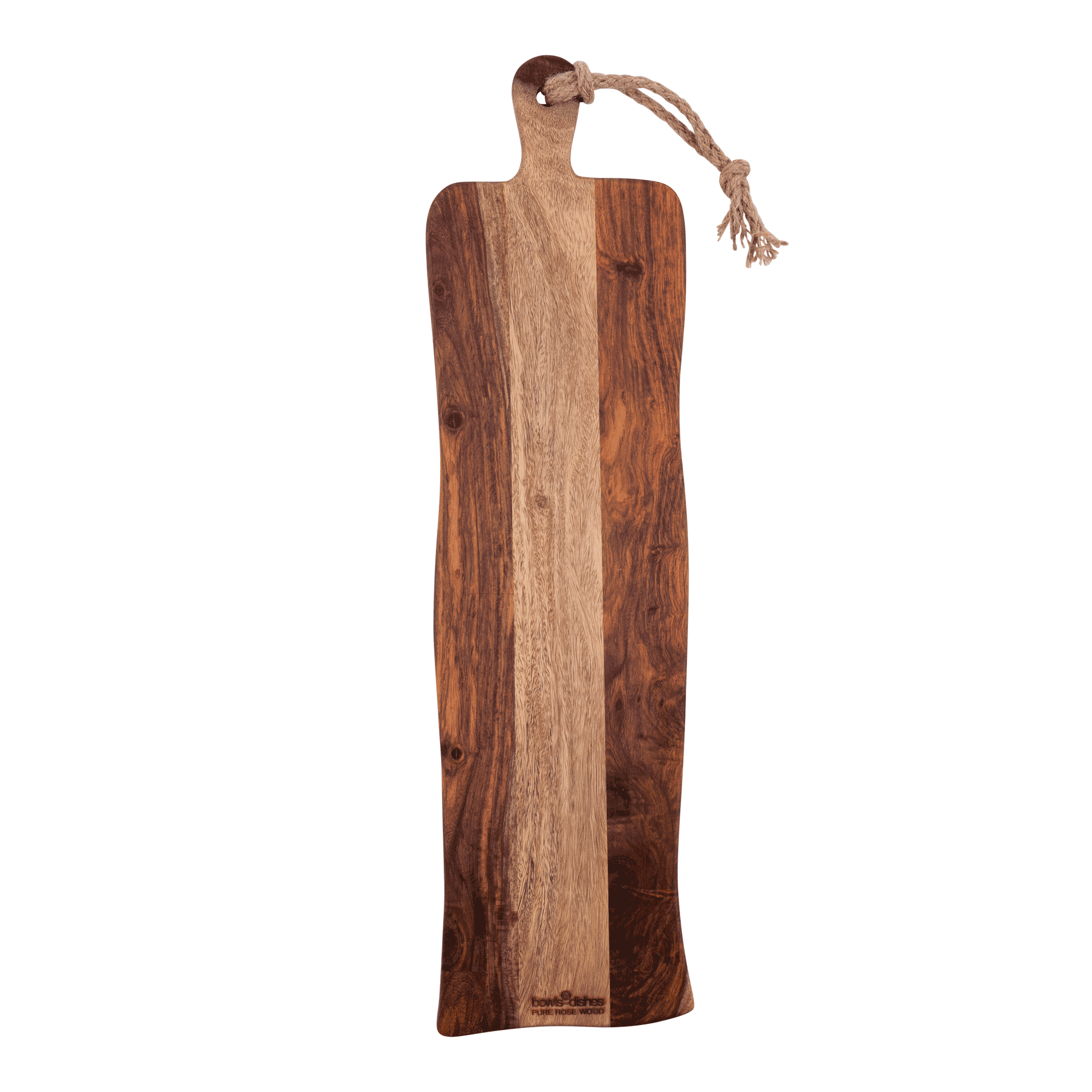 Pure Rose Wood Serveerplank rustiek met handvat 69 cm