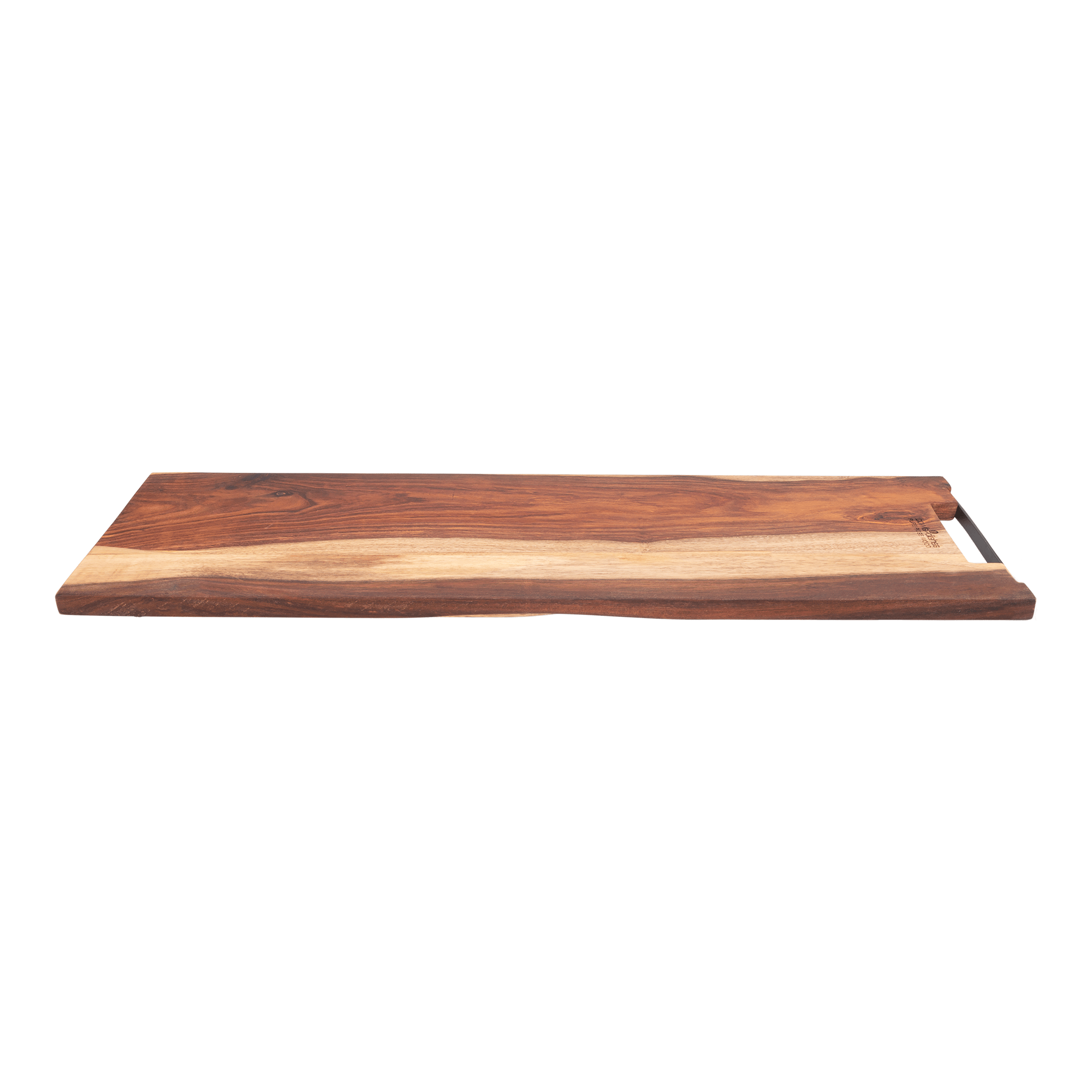 Pure Rose Wood Serveerplank recht met metalen handvat 69 cm