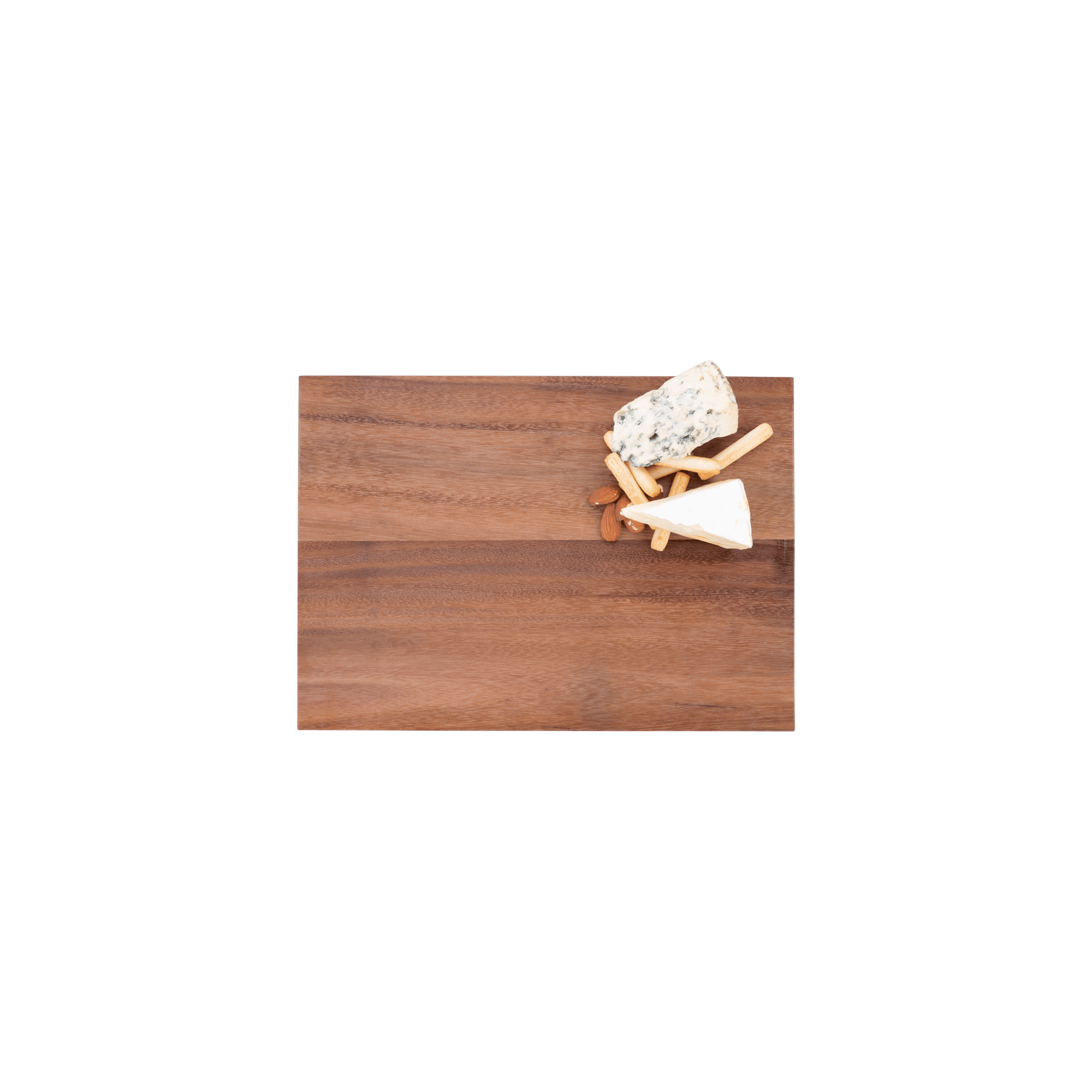 Pure Teak Wood Rechthoekige plank met handgrepen 35x25x3cm