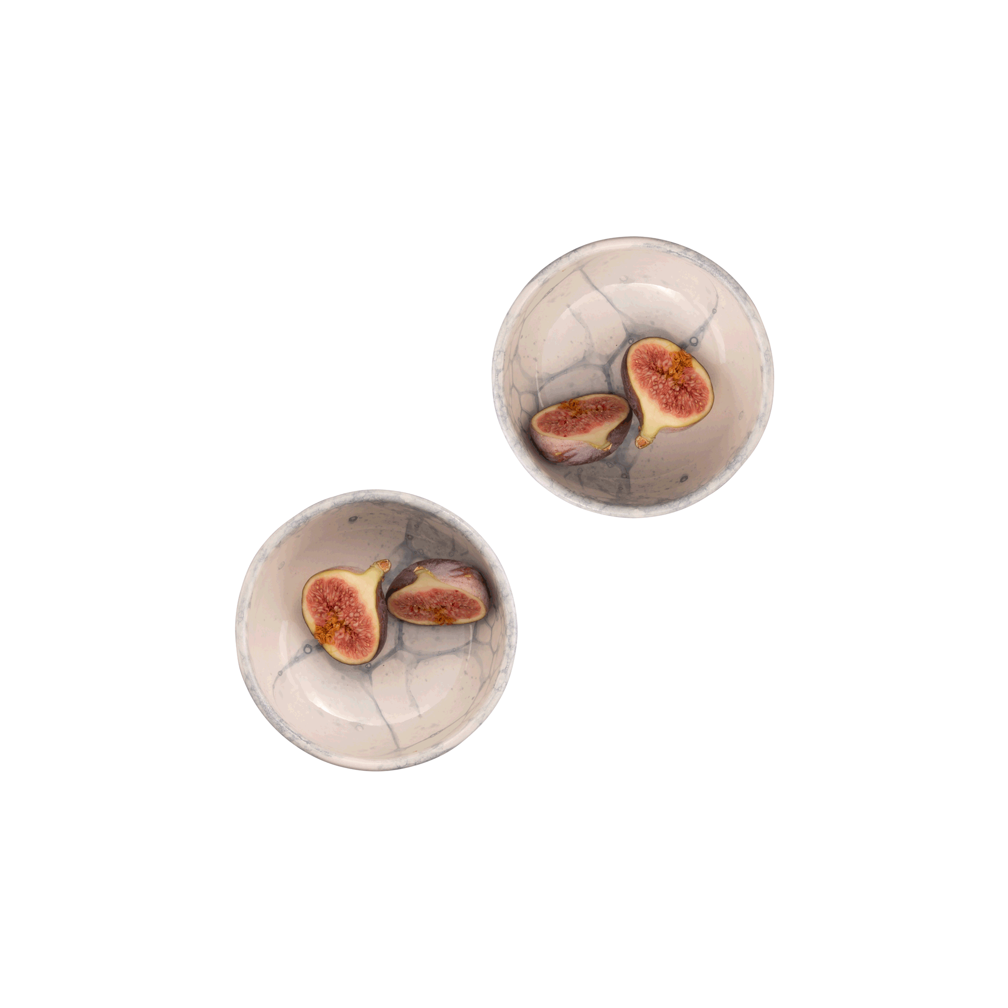 Espuma Schaal 11 cm grijs - set 2 pcs