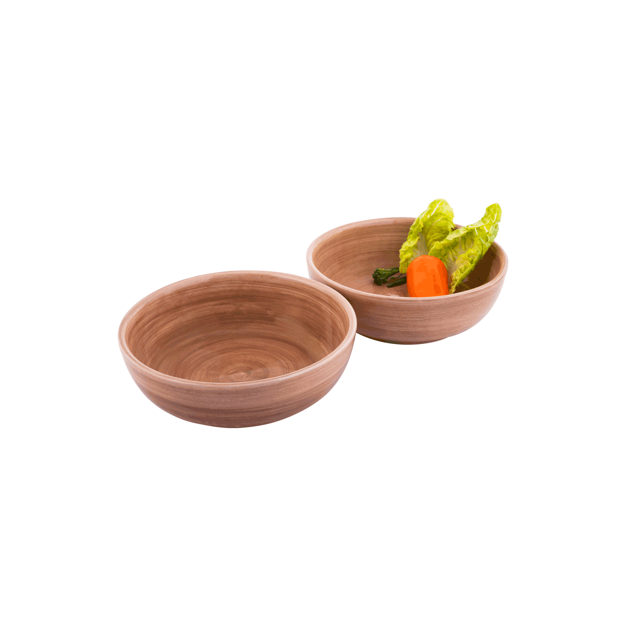 Mano Schaal 15 cm terra - set 2 pcs