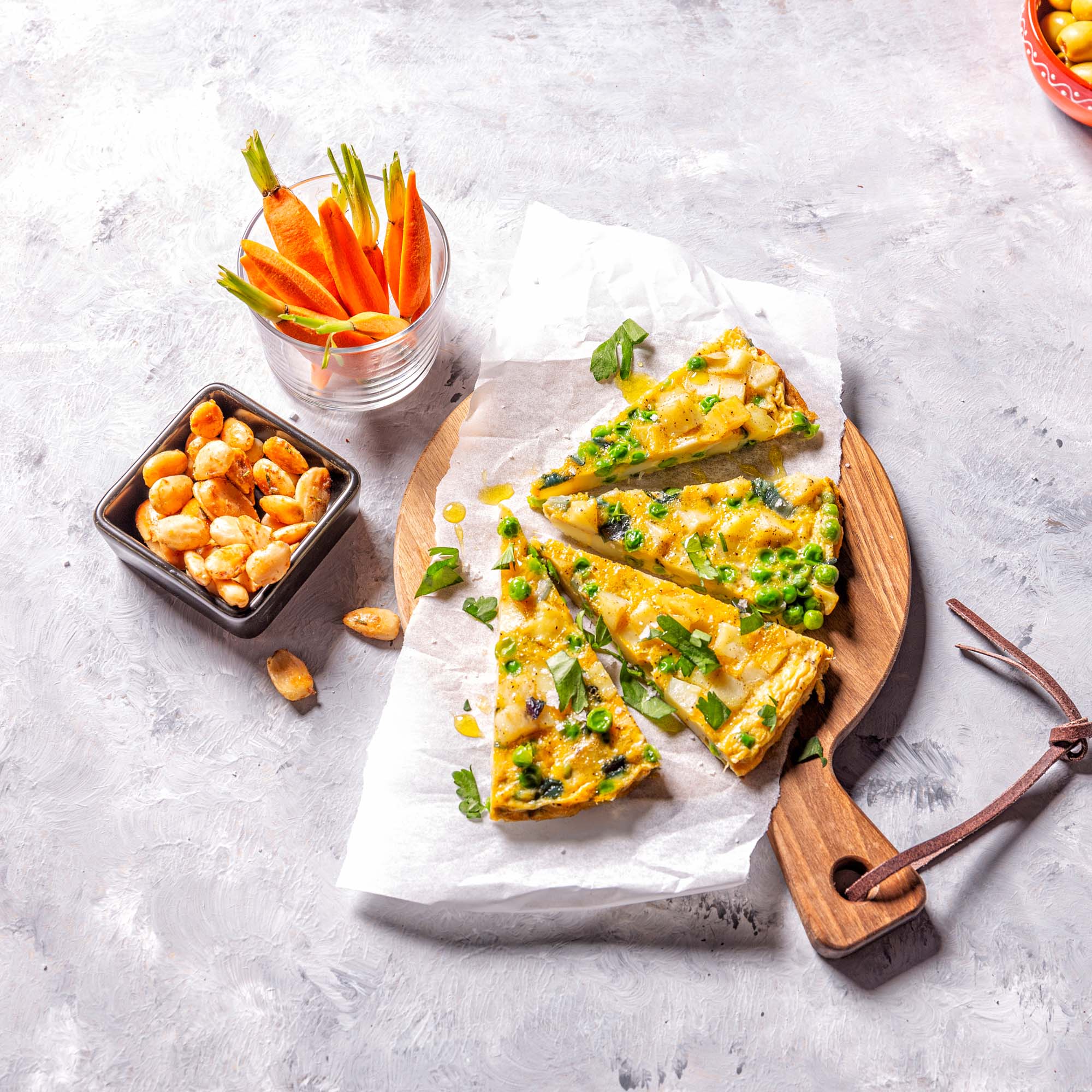 Pure Teak Wood Serveerplank rond met handvat Ø 20 x2cm