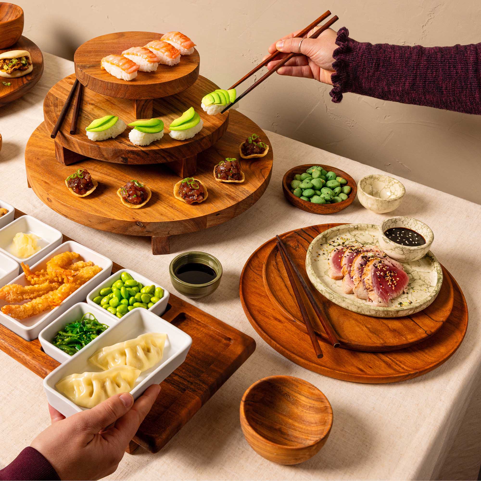 Pure Acacia Wood Schaal 12x6.5 cm