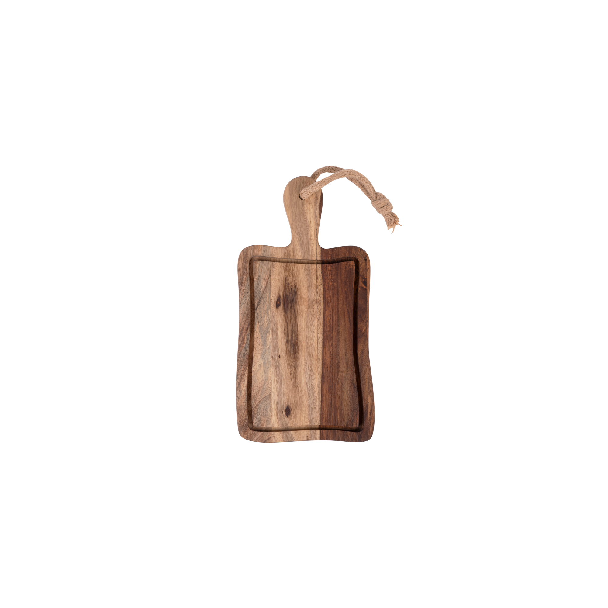 Pure Rose Wood Serveerplank rustiek met sapgoot 35 cm