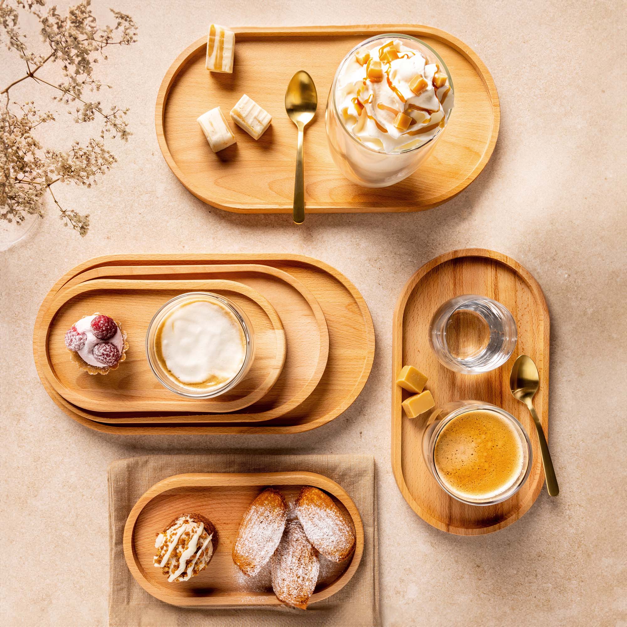 Puur Hout | Beuken Serveertray ovaal S 22,5 x 12 cm