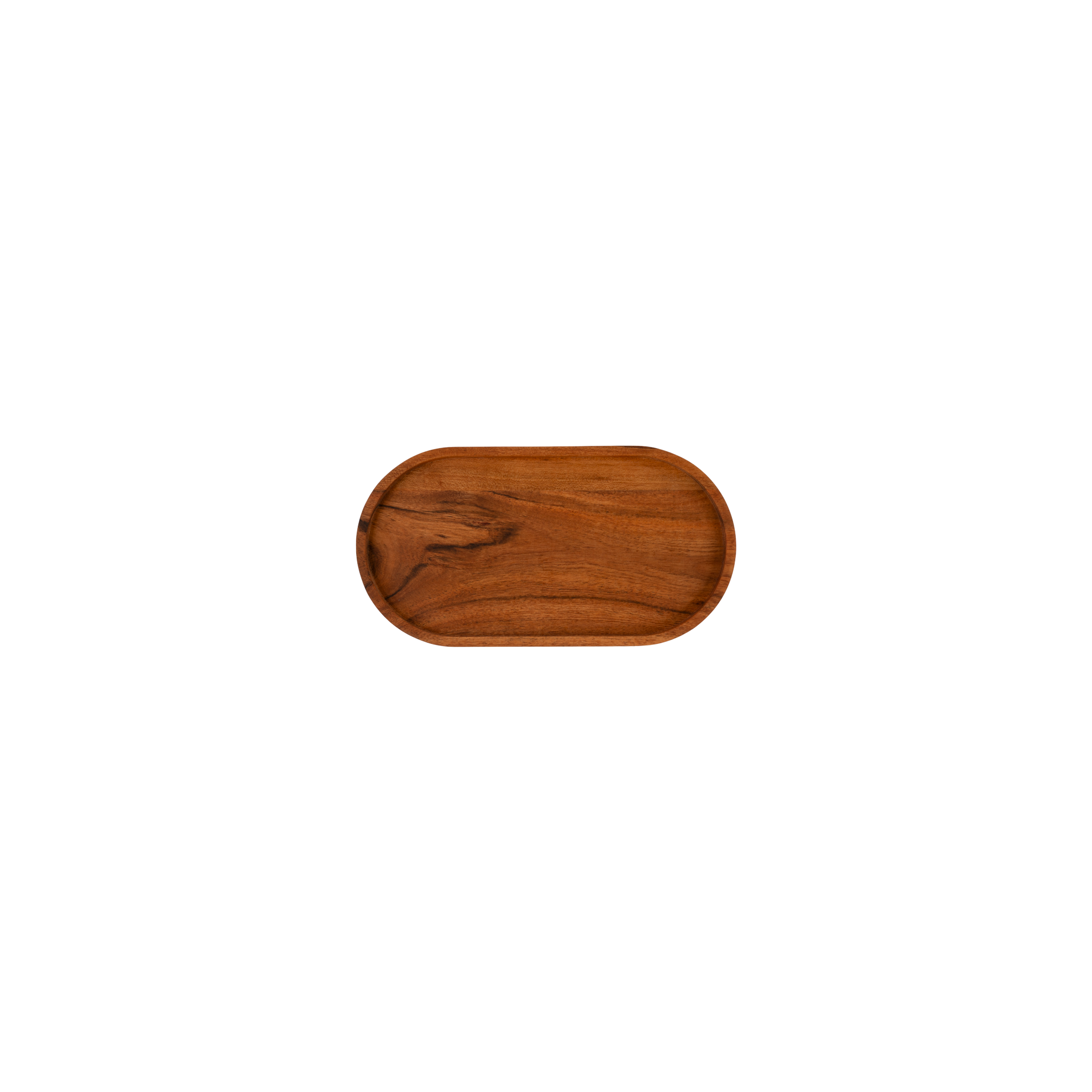 Pure Acacia Wood Serveertray ovaal M 27x14.5 cm