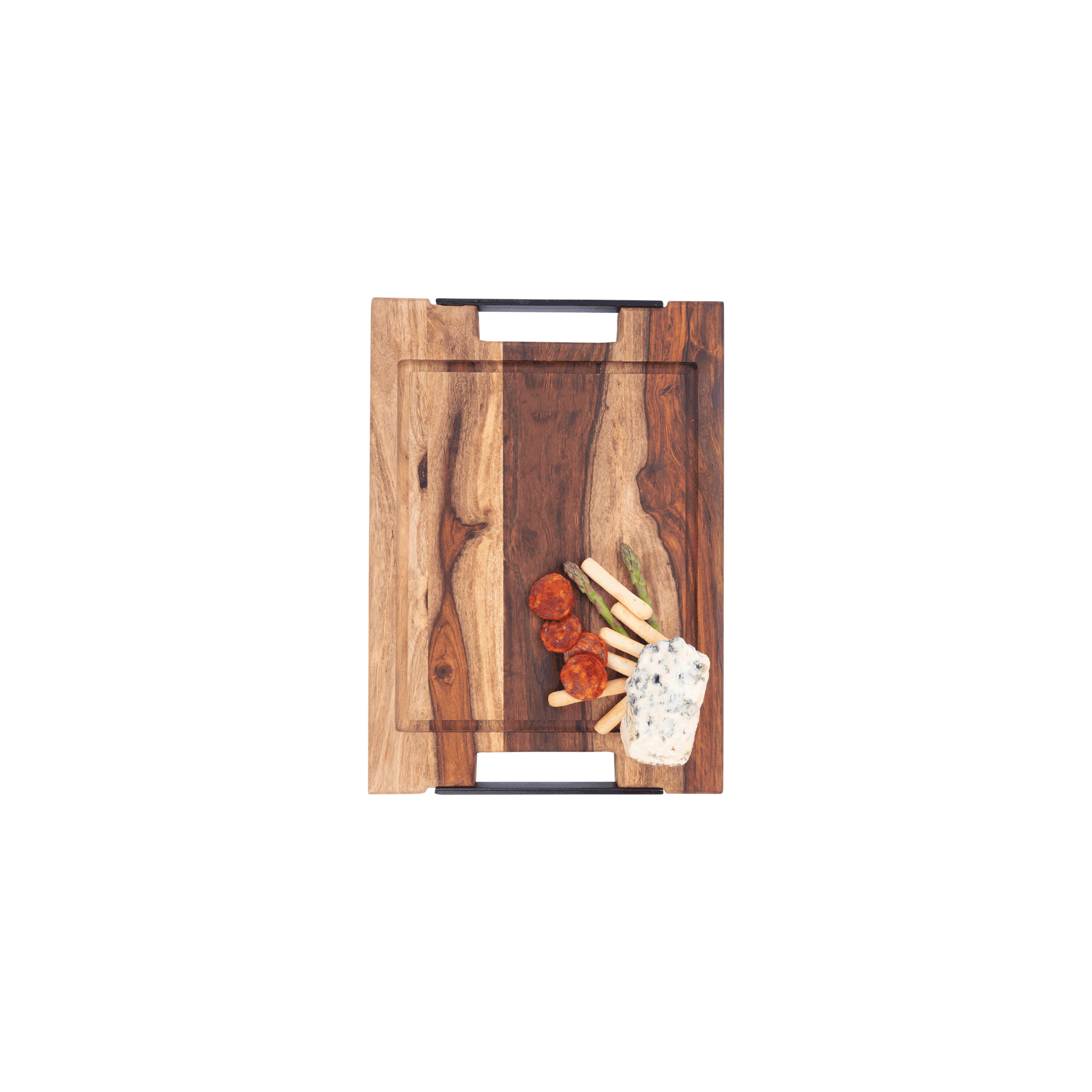 Pure Rose Wood Steakplank sapgoot en handvatten 35 x 25 cm