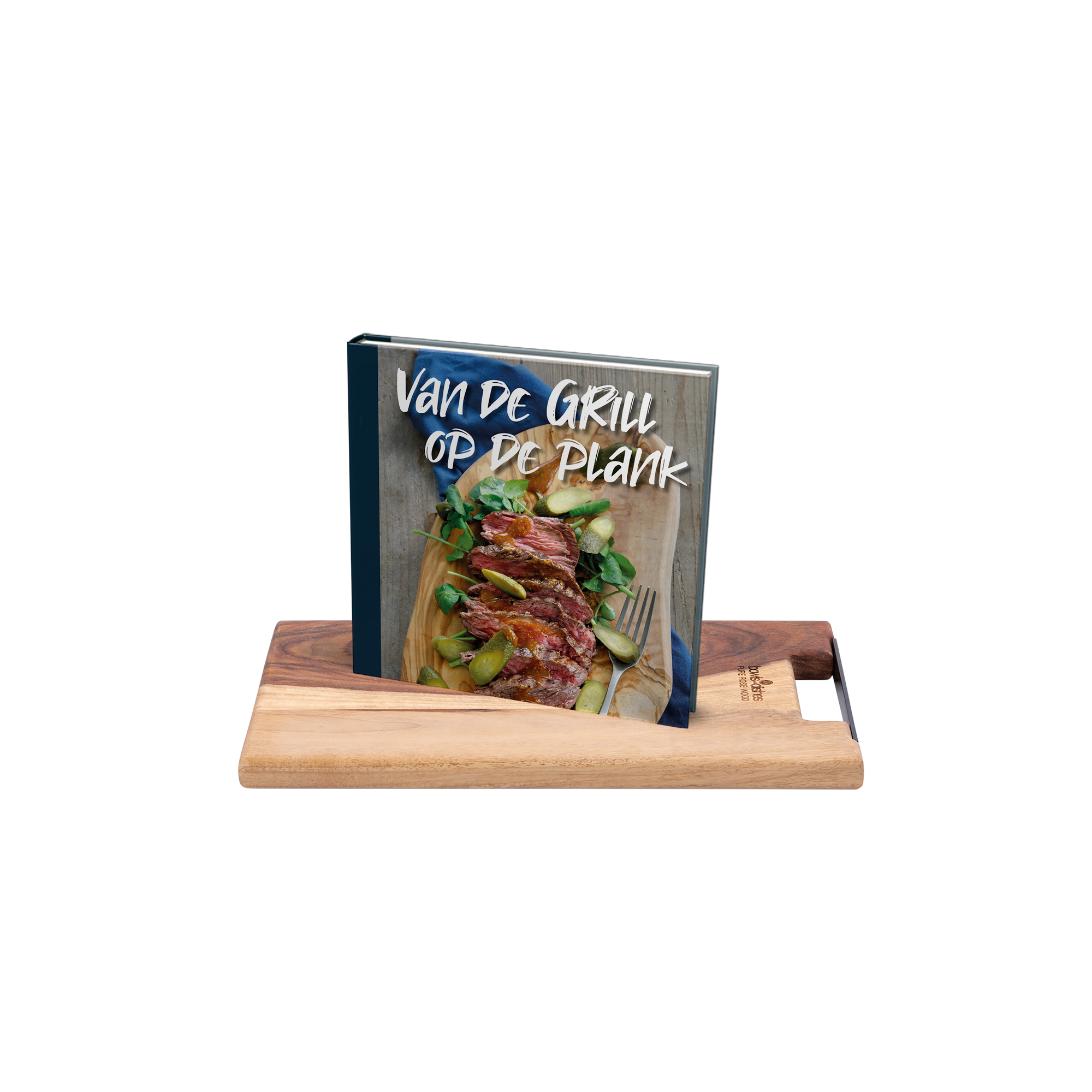 Set - Borrelplank RS1030 + boek Van de Grill op de plank
