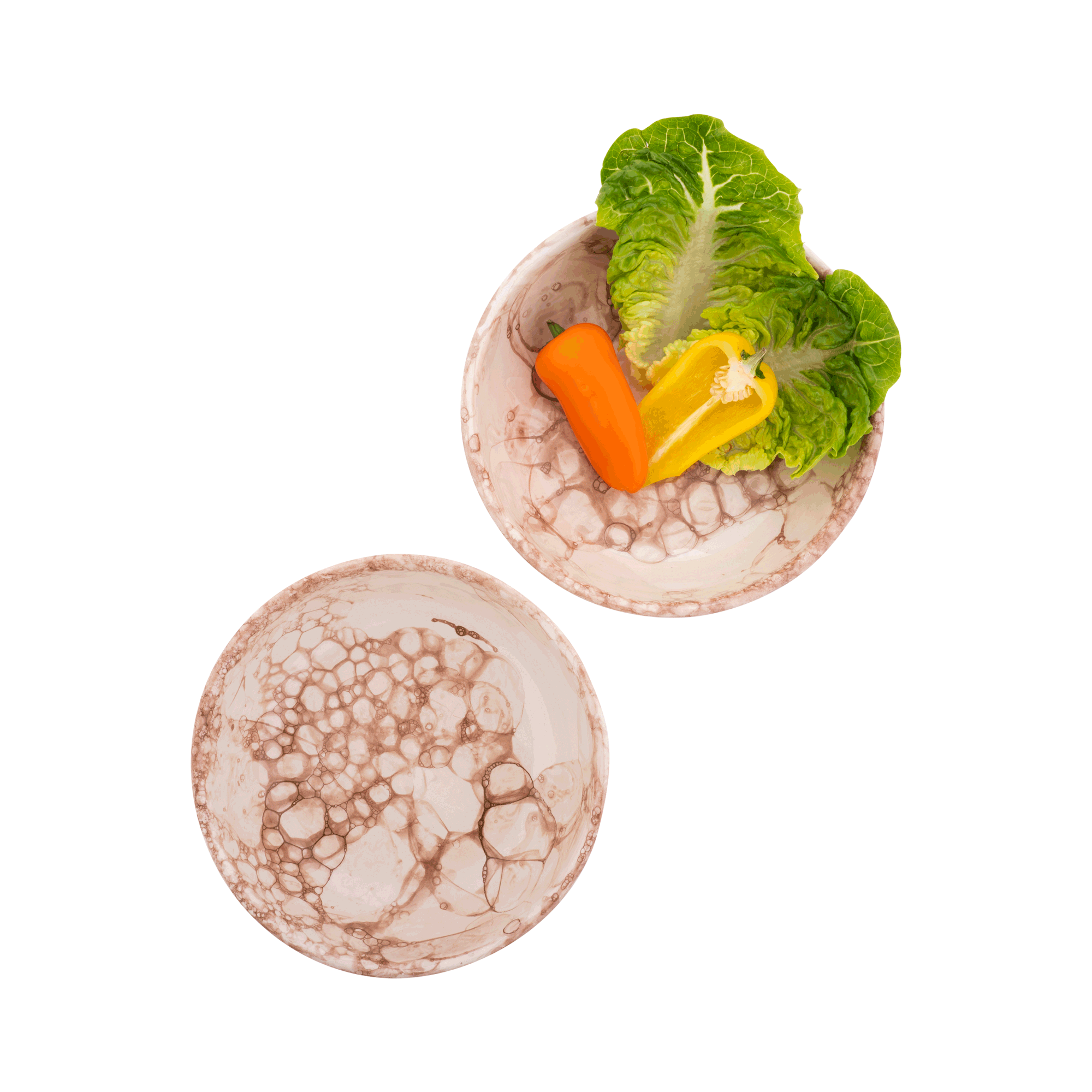 Espuma Schaal 15 cm terra - set 2 pcs