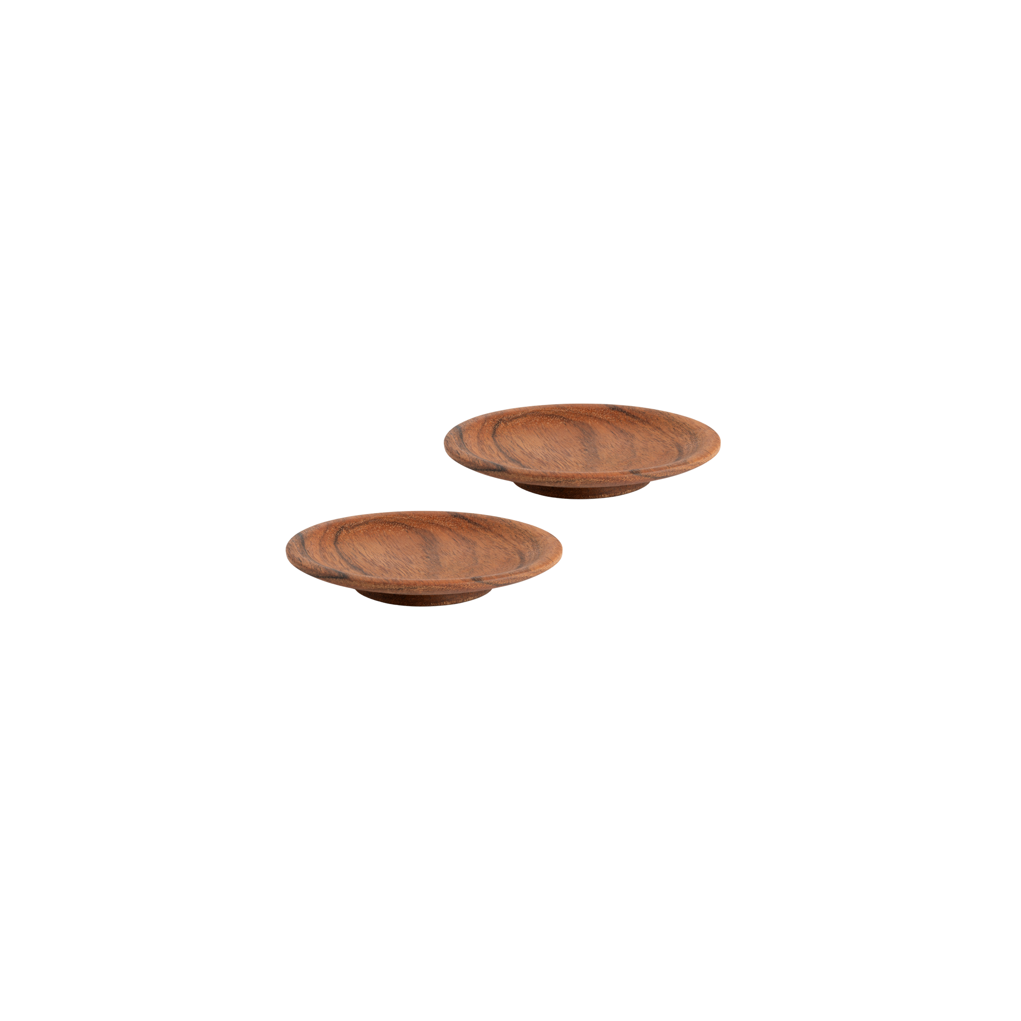 Pure Acacia Wood Tapasbordje 10 cm set van 2